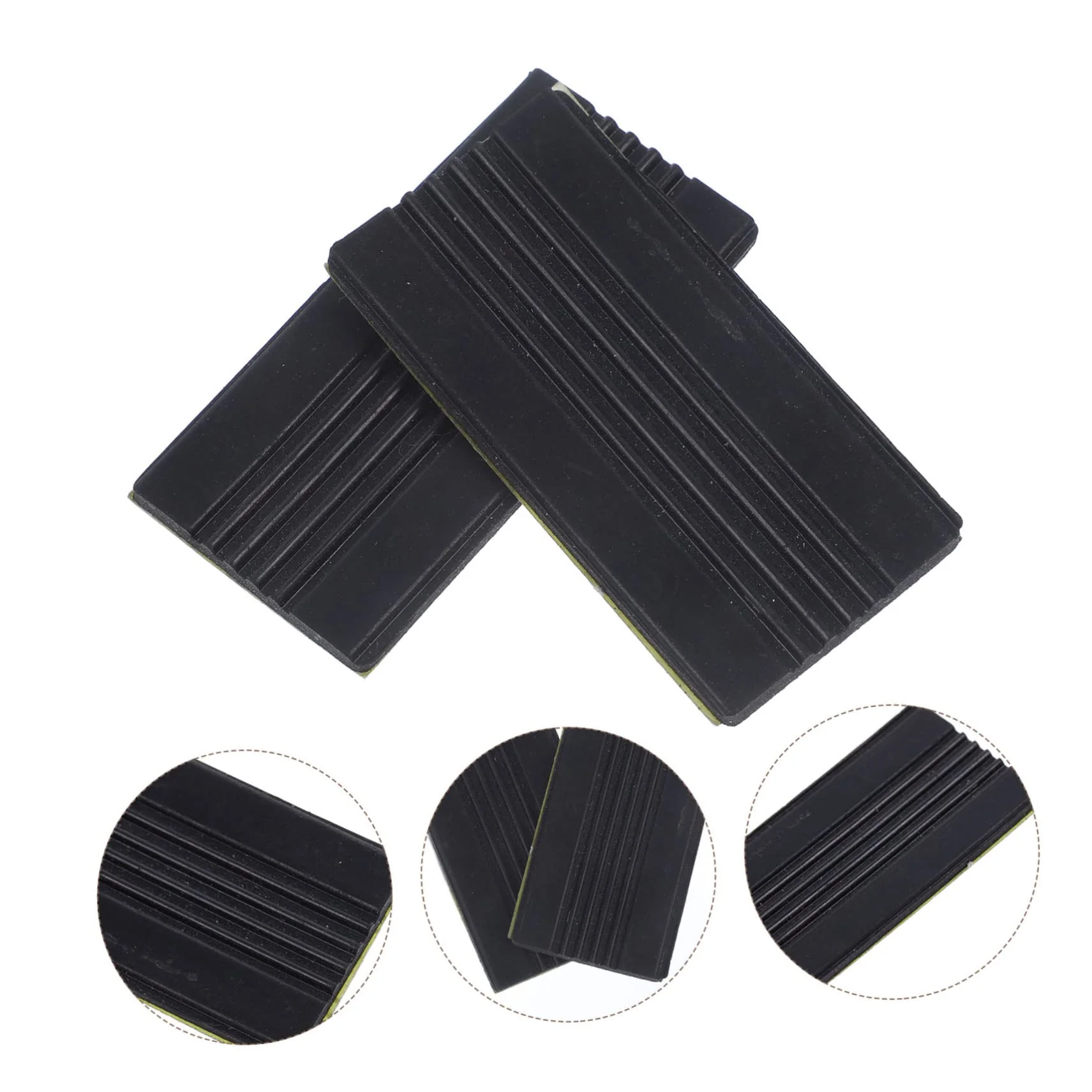 1 Pair Bass Drum Non-slip Rubber Pad Jazz Drum Pedal Guards Kick Drum Pedal Pad Bass Drum Hoop Protector Rubber Drum Hoop Guard Percussion Instrument Part Drum Supply Cushion Metal - Image 2