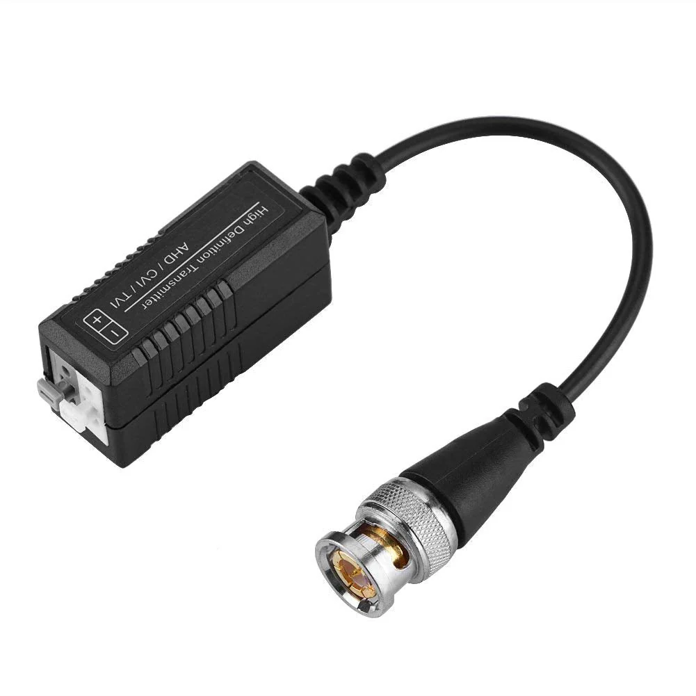 1 Pair HD CVI/AHD/TVI Passive Transceiver Adapter Transmitter Video Balun CCTV UTP BNC Cat5 for Tv, Video & Home Audio