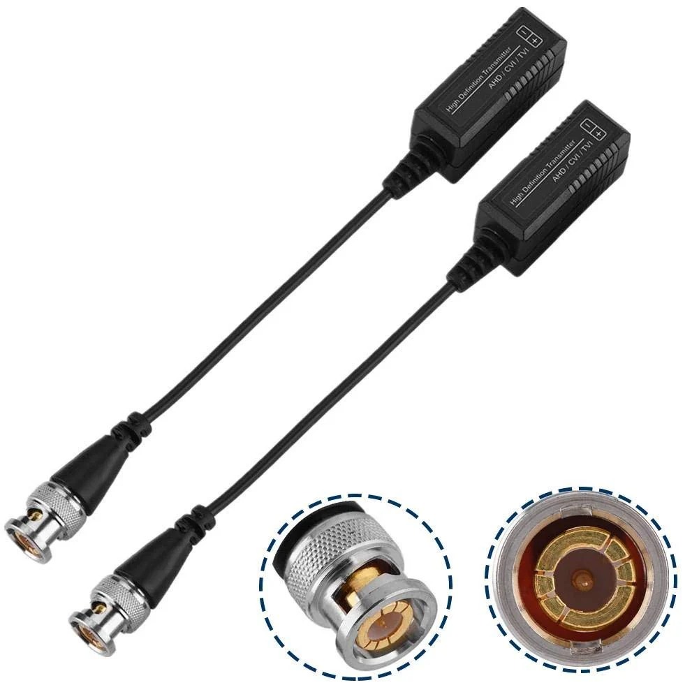 1 Pair HD CVI/AHD/TVI Passive Transceiver Adapter Transmitter Video Balun CCTV UTP BNC Cat5 for Tv, Video & Home Audio - Image 6
