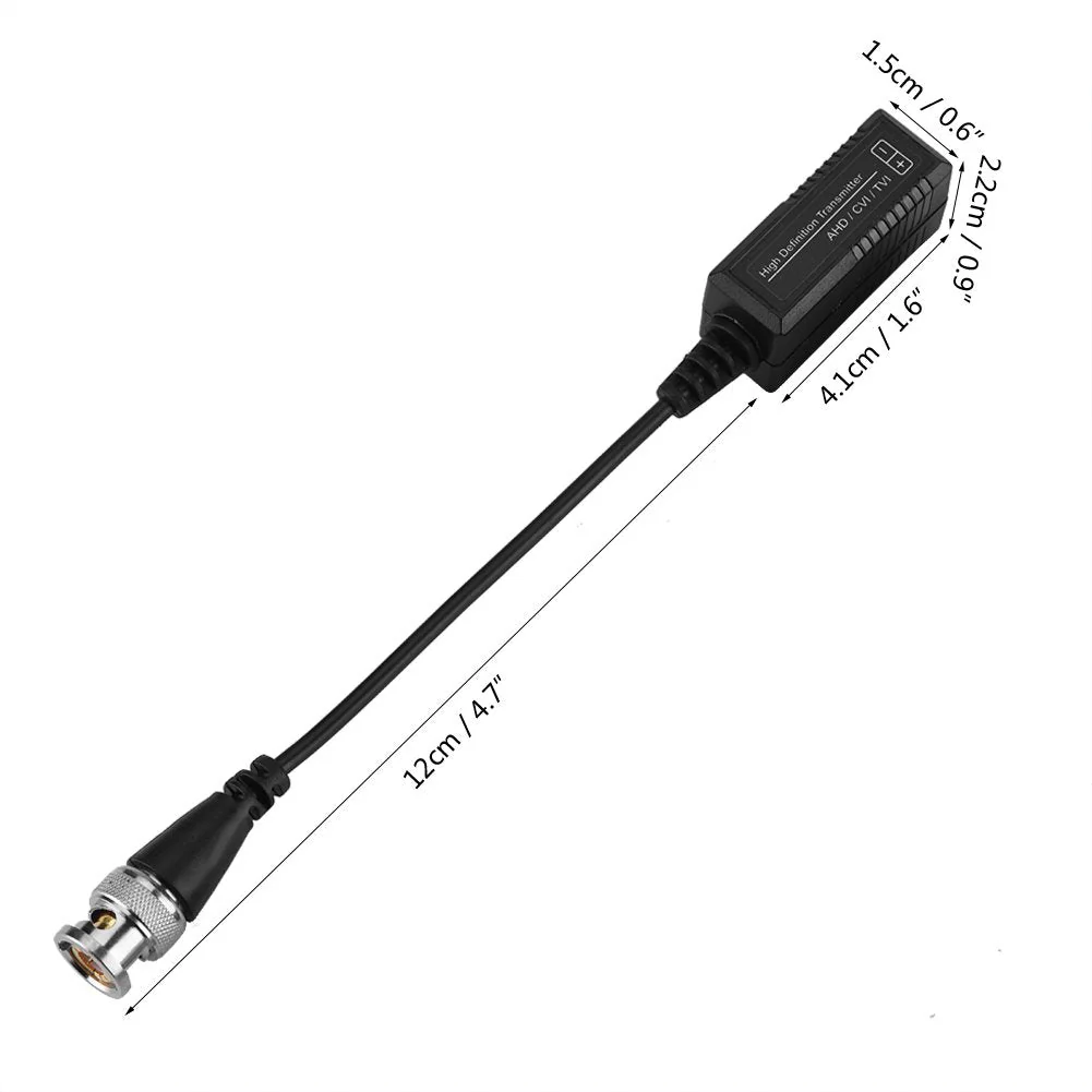 1 Pair HD CVI/AHD/TVI Passive Transceiver Adapter Transmitter Video Balun CCTV UTP BNC Cat5 for Tv, Video & Home Audio - Image 9