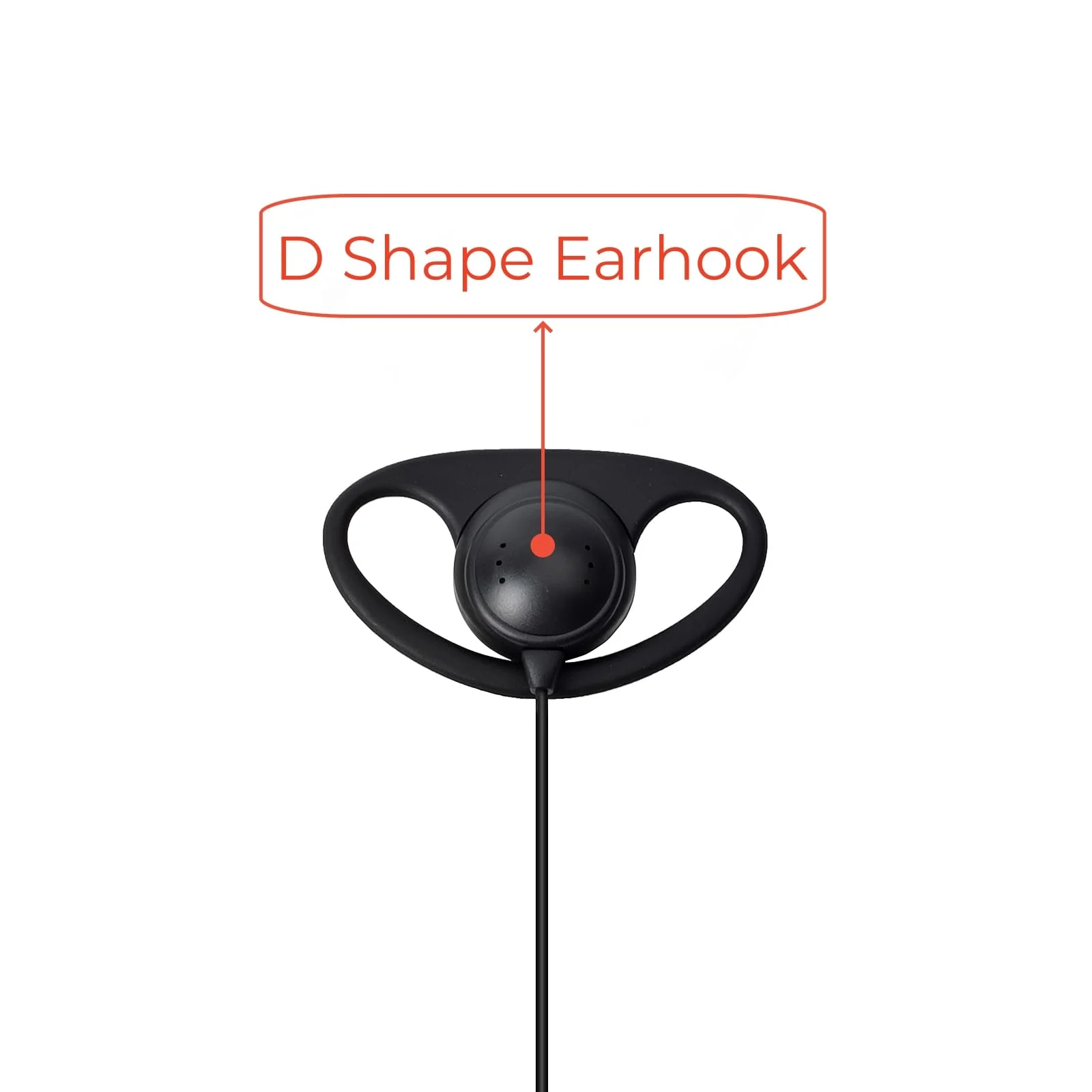 1 Pin 2.5mm D Shape Walkie Talkie Earpiece Headsets with PTT Mic,for Motorola Radios Talkabout Series Two-Way Radios (2 packs) - Image 4