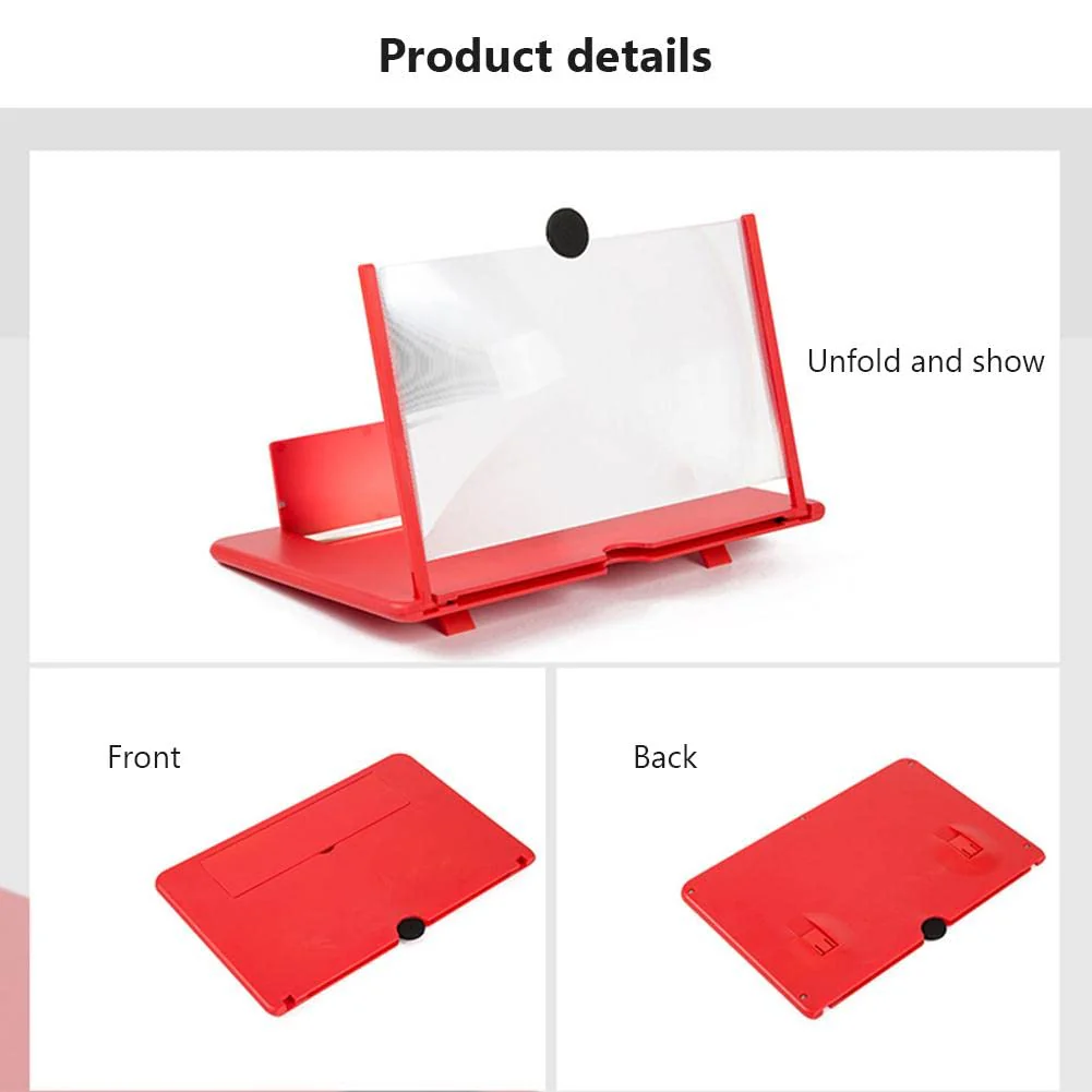 10-Inch Curved Screen Mobile Phone Screen Magnifier High-Definiton Mobile Phone Magnifying Glass Lazy Magnifier Black - Image 6