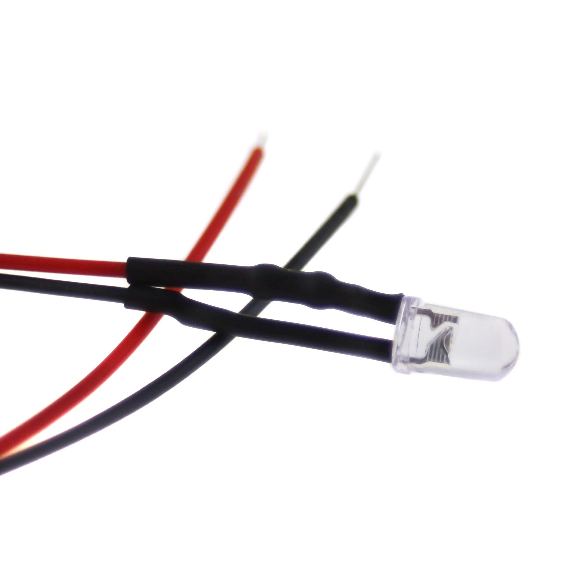 10 x 5 mm LED, 5 V, blue, with 20 cm connection cable and integrated series resistor - Image 2