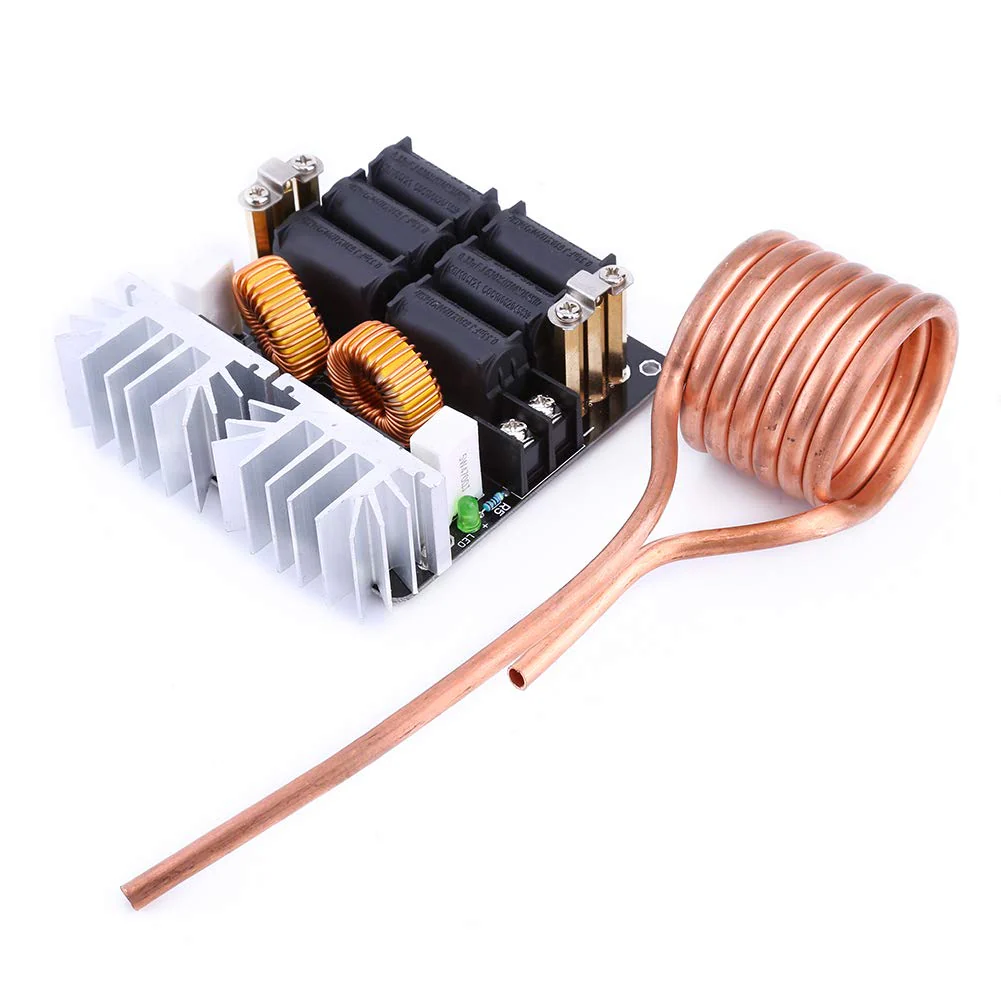 1000W ZVS Low Voltage Induction Induction Heater Coil Kit Induction Heating Module Heating Board Module Flyback Driver Heating DIY