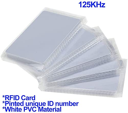 100pack Contactless 125kHz RFID Proximity ID Cards IC Smart Intelligent Card 0.8mm Thick for Access Control System & Time Attandance & Door Entry Access TK4100 EM4100 Read Only 100packs - Image 5