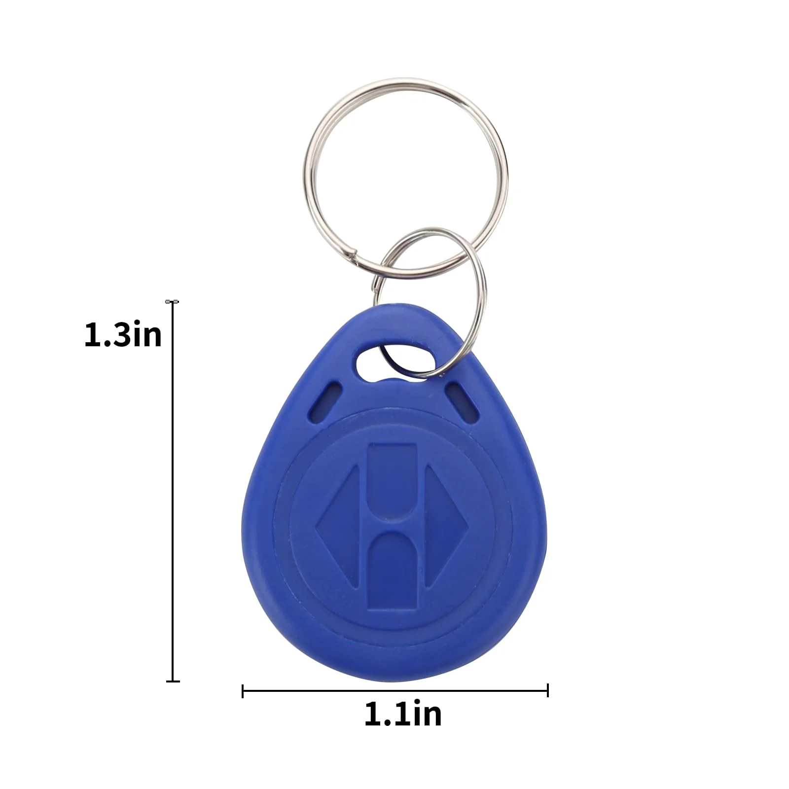 100pcs 125khz Wholesale New RFID Proximity Id Card Token Tags Key Keyfobs (Blue) - Image 2