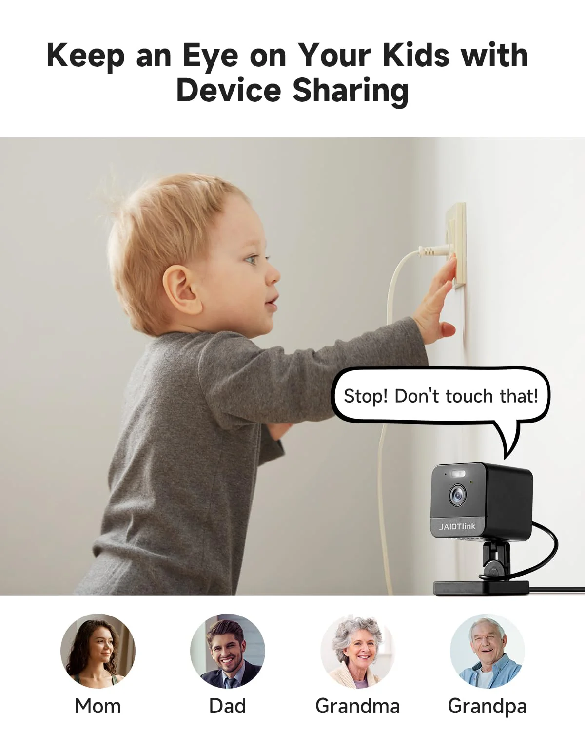 1080P 2.4g/5g Indoor Camera, Plug-in Cameras for Home Security w/Night Vision, Baby/Elder/Home Cameras Indoor with Phone App, Motion Detection, 2-Way Talk, WiFi Camera Compatible w/Alexa 1080P - Image 6