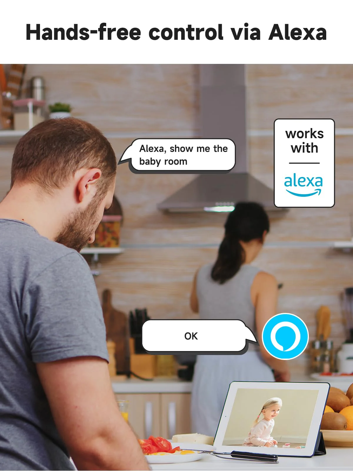 1080P 2.4g/5g Indoor Camera, Plug-in Cameras for Home Security w/Night Vision, Baby/Elder/Home Cameras Indoor with Phone App, Motion Detection, 2-Way Talk, WiFi Camera Compatible w/Alexa 1080P - Image 9