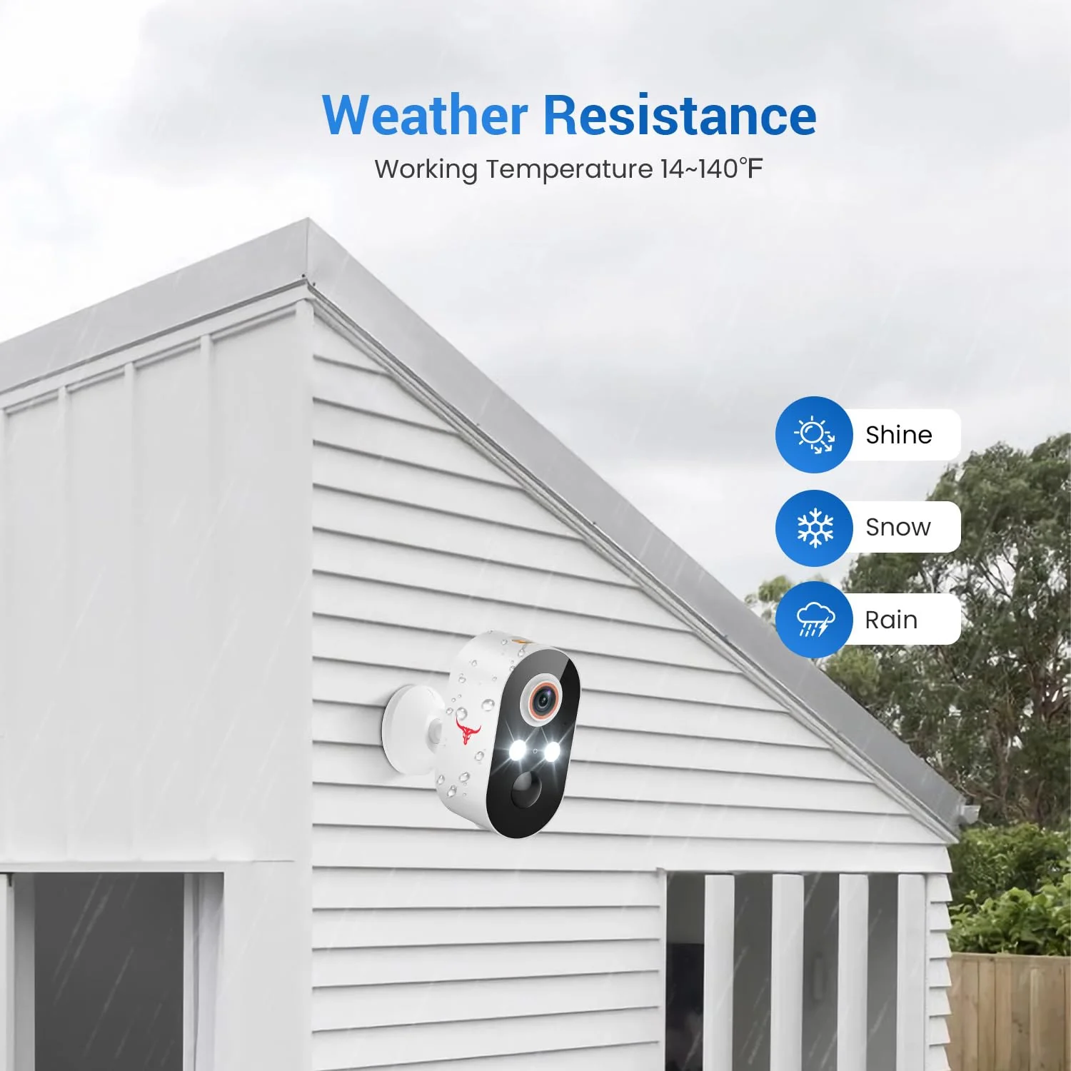 1080P Security Camera Wireless Outdoor with 2-Way Talk for Home Security, Low Light Night Vision, PIR Motion Detection, Cloud Storage, Live View Bullet Surveillance Cam (2 Pack) 2 Pack - Image 5