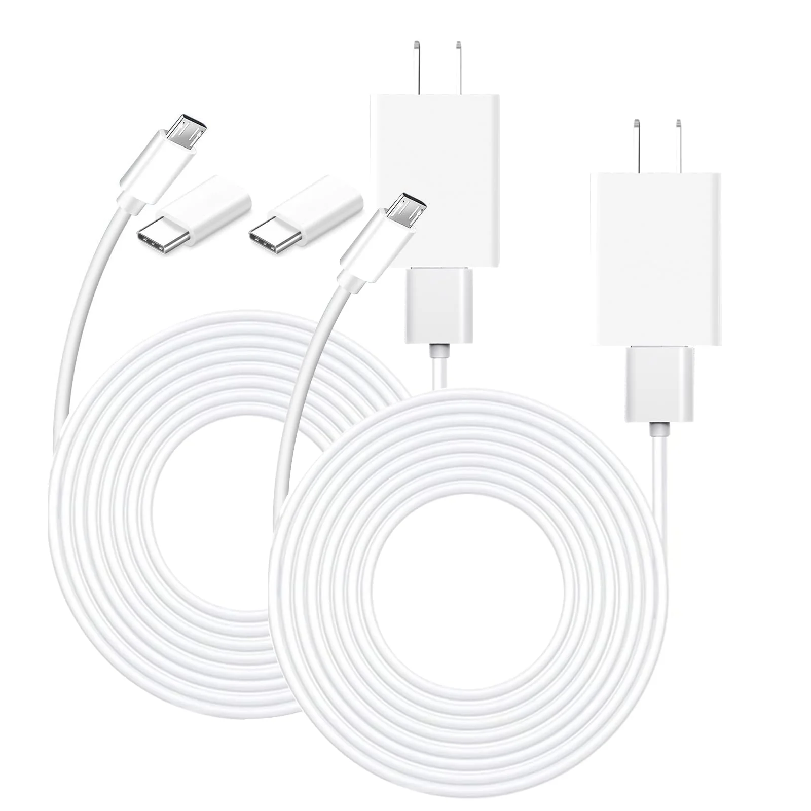 10ft 2-Pack Power Adapter Plug 9V Charger for Arlo Pro and Arlo Pro 2, Q,GO 1, Arlo Essential Spotlight/XL/XL 2nd Gen/Essential 2nd Generation,Blink Outdoor 3 4 (4th Gen) Camera Charging Cord Cable 10ft 2-Pack