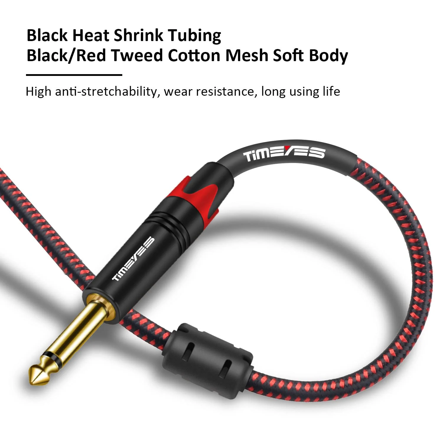 10M 1/4 Inch TS to Male XLR Unbalanced Cable, 33FT Male 6.35mm TS Plug to XLR 3-Pin Male Audio Cable, Microphone Cable XLR to Quarter Inch 6.5mm Patch Cable Cord Jack 1/4 to XLR 10M/33FT - Image 3