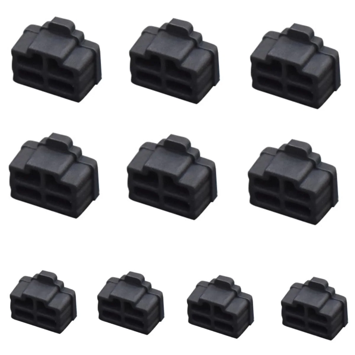 10Pcs Ethernet Dust Cover, RJ45 Anti-Dust Silicone Plugs Protector Stopper Cap for Female Port Protector/Blocker, Port Protector for Switch, Router, Media Converters