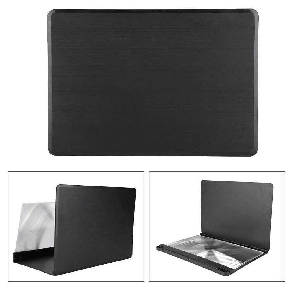 12 inch Cell Phone Screen Magnifier Enlarger, 2-4 Times 3D HD Mobile Phone Screen Magnifier for Smartphone Video Movie Amplifier for Home Travel Camping - Image 8