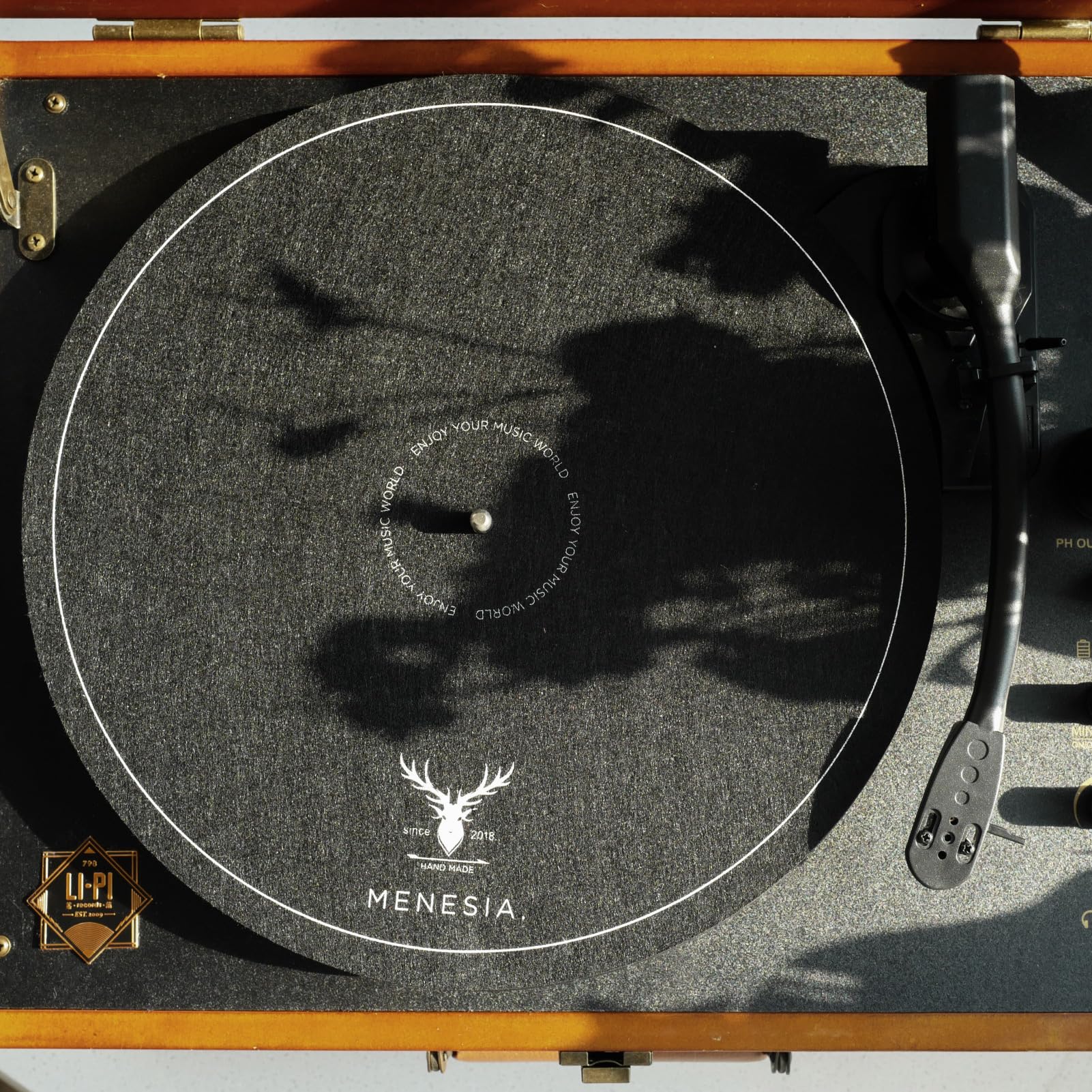 12 Inch Turntable Mat, Slip mat for Vinyl LP Record Player Mat, Anti Static Turntable Platter Mat, Slip mats for turntables(black) Black - Image 3