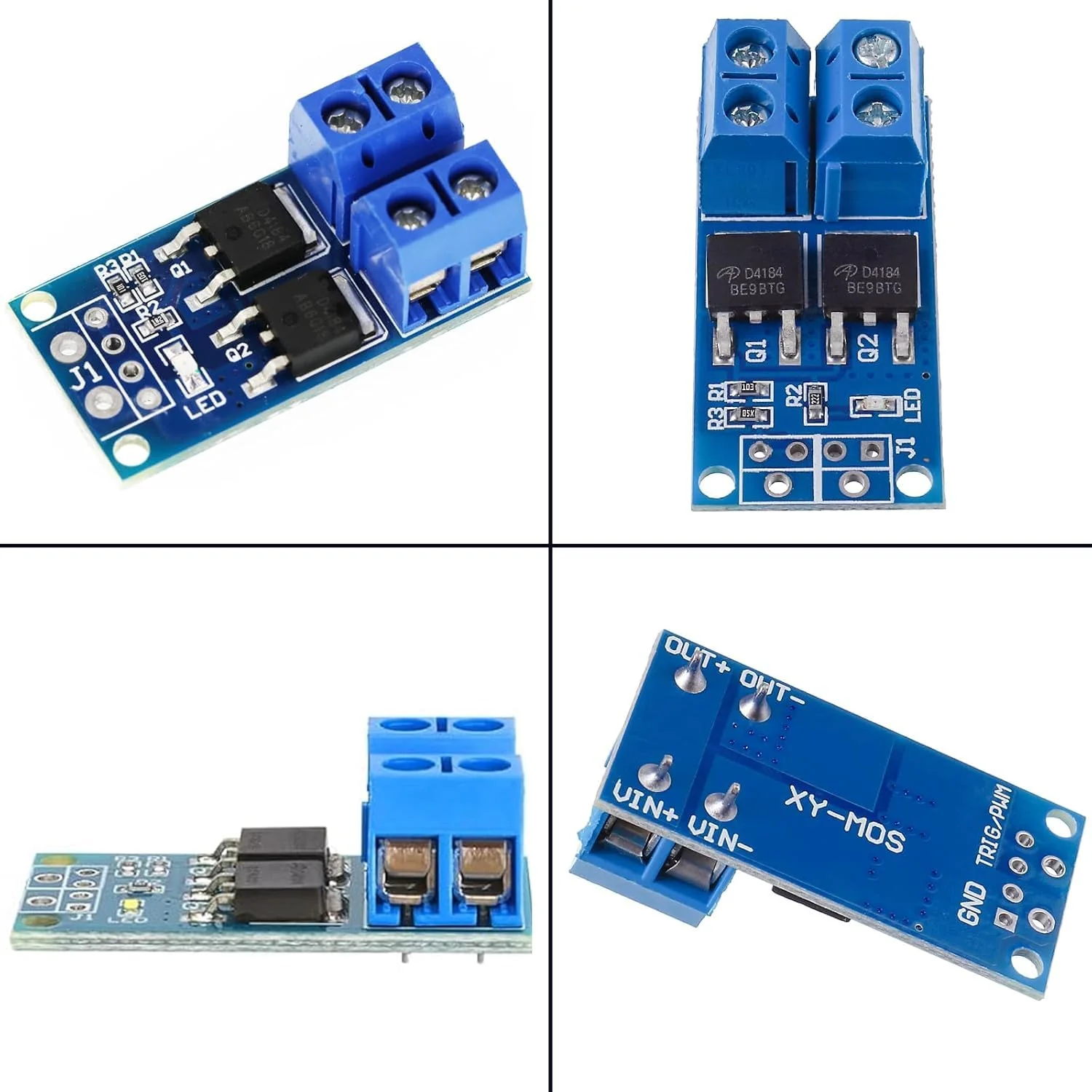 12 Pcs DC 5V-36V 400W FET Trigger Switch Drive Module Board Dual Mosfet Driver Module Dual High Performance Switching Driver Module PWM Controller Switch Panel Driver Module for Ar-duino - Image 5