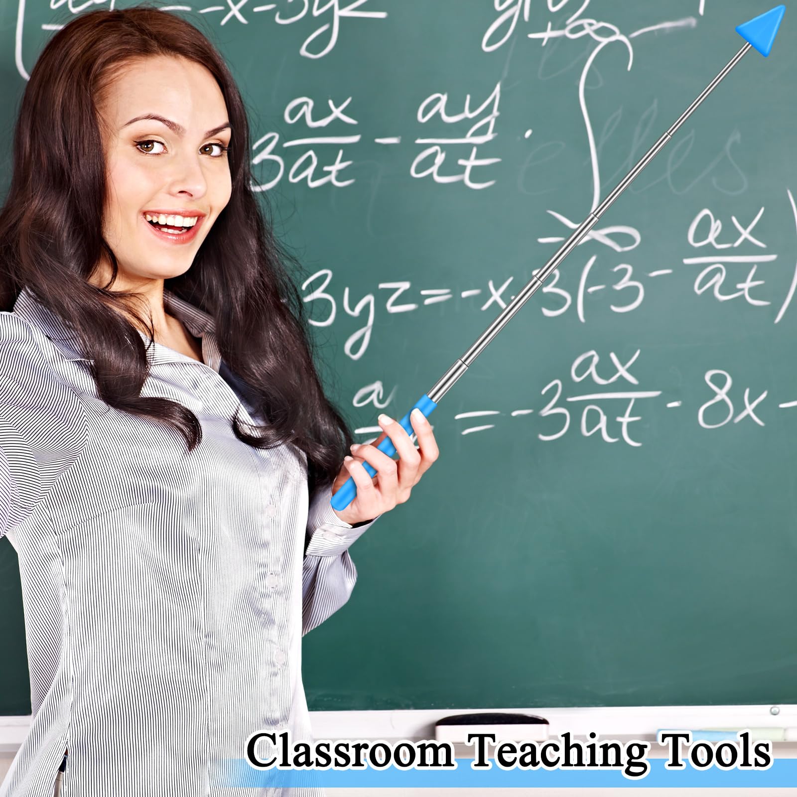 12 Pcs Telescopic Teacher Pointer Stick for Classroom Arrow Extendable Teaching Pointer Handheld Retractable Hand Pointer for School Presenter Whiteboard Back to School Supplies - Image 6