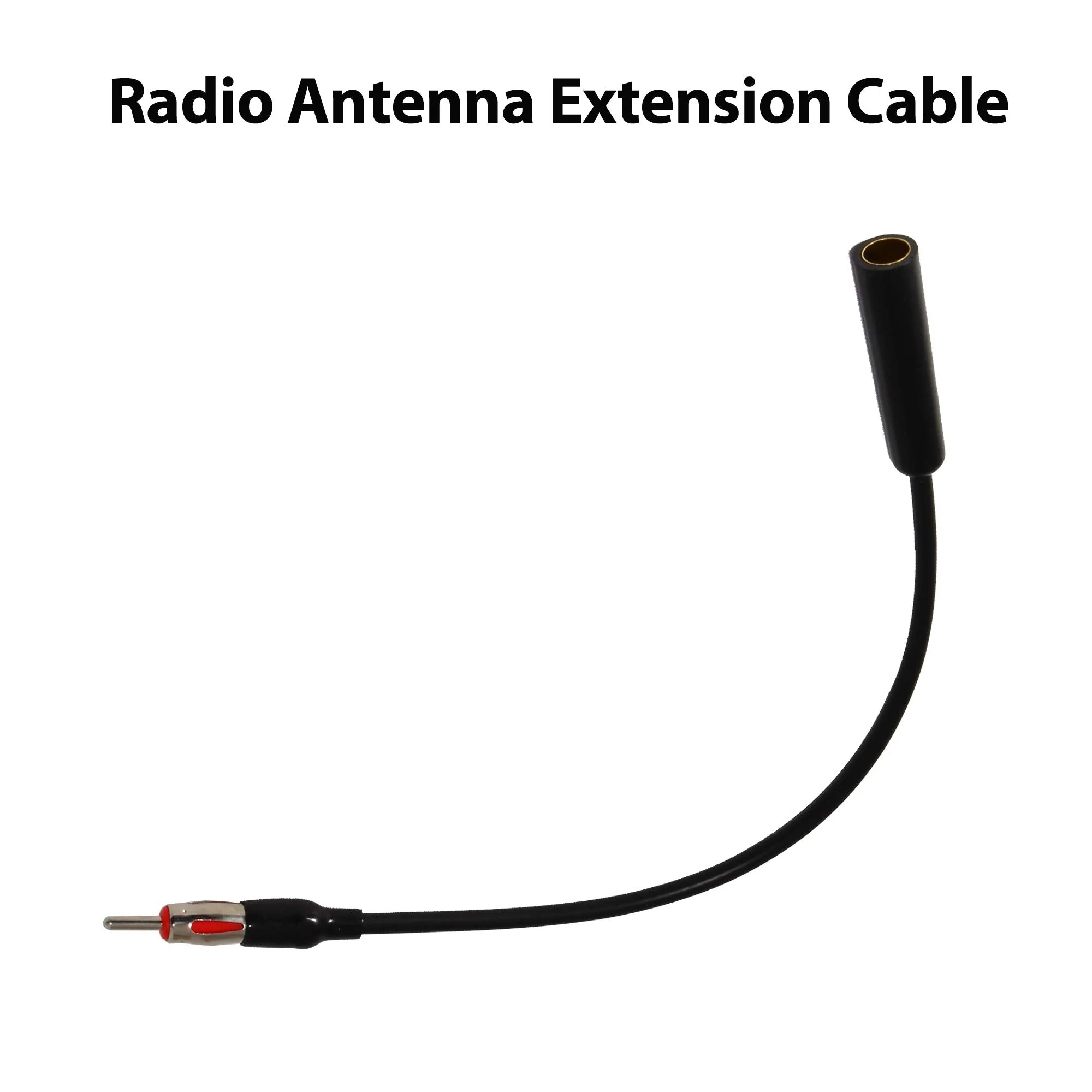 12” Universal Car AM FM Radio Antenna Extension Extender Cable Male to Female Antenna Adapter for Auto Stereo DIN Male to Female - Image 2