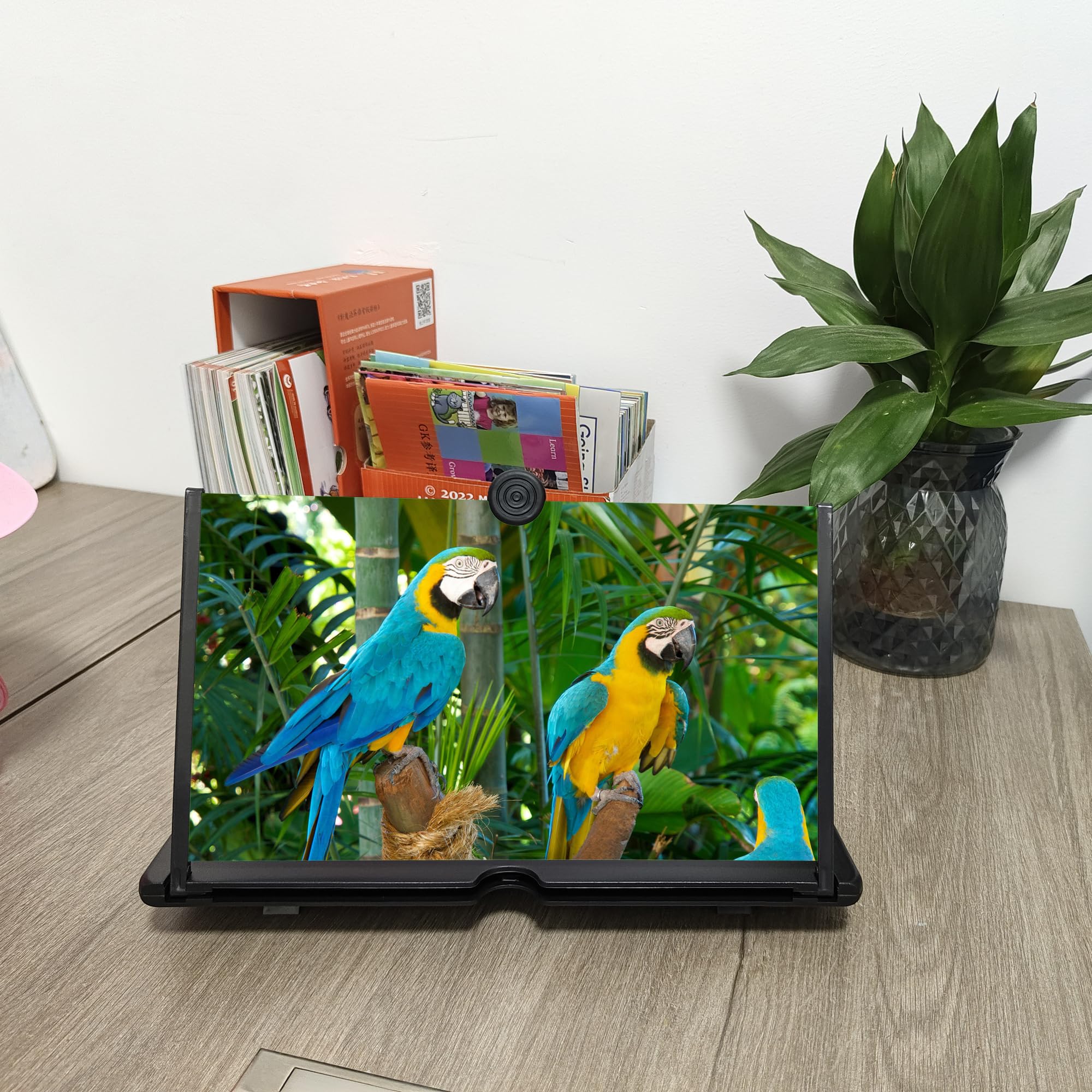 12"Screen Magnifier Amplifier,3D HD Mobile Phone Magnifier Projector Screen for Movies,Videos,and Gaming.Foldable Mobile Phone Holder with Screen Magnifier,Supports All Smartphones,A Smart Gift(Black) Black - Image 6