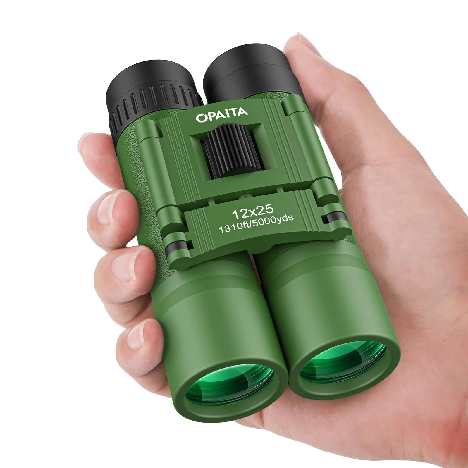 12X25 Compact Binoculars for Kids Bird Watching - Opaita Small Folding Binocular for Adults - Mini High Powered Binocular Lightweight Easy Focus Binoculars for Travel Hunting - Image 2