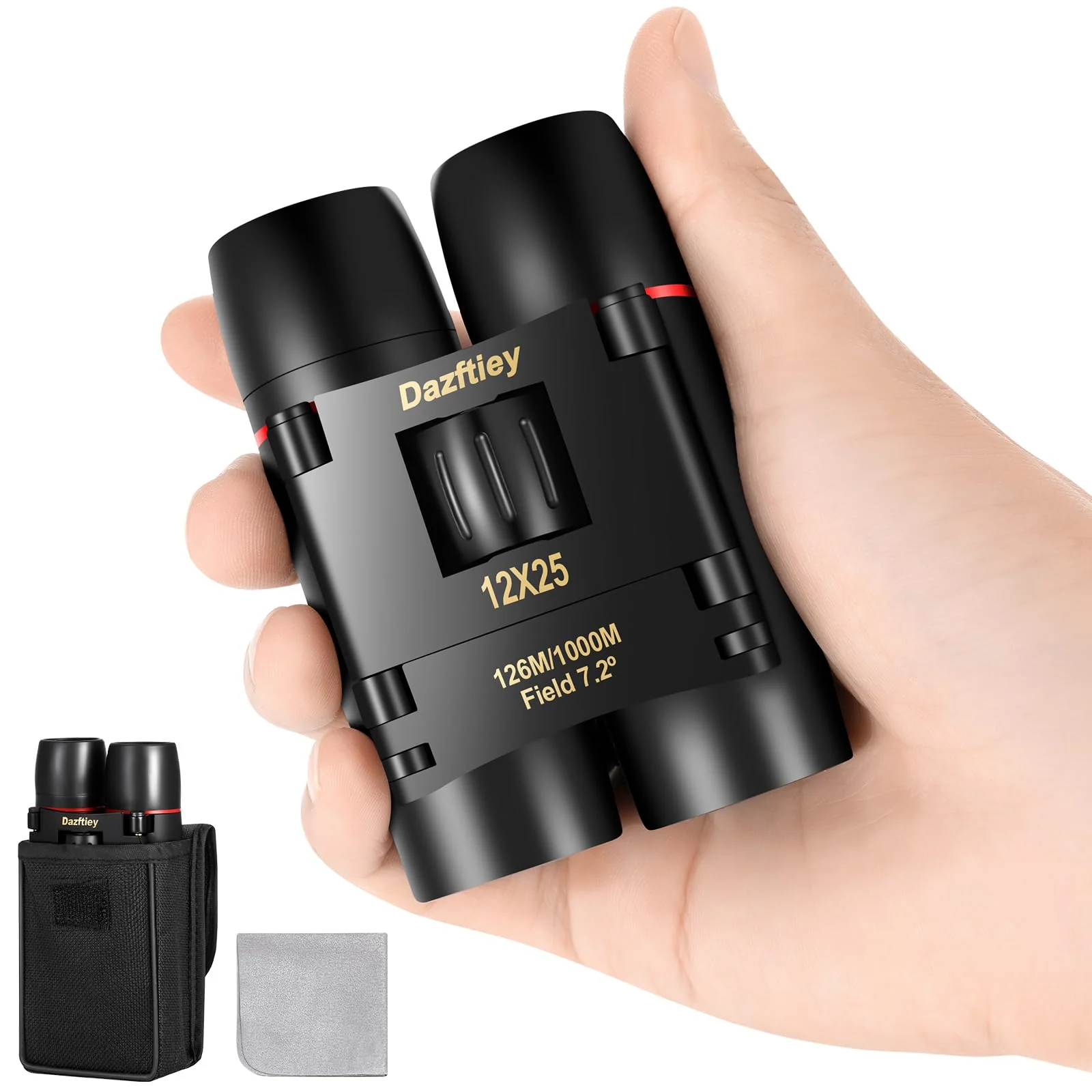 12x25 Small Compact Binoculars for Adults Kids,Mini Lightweight High Powered Binoculars with Clear Vision,Binoculars for Cruise Ship Bird Watching,Travel, Opera Concert