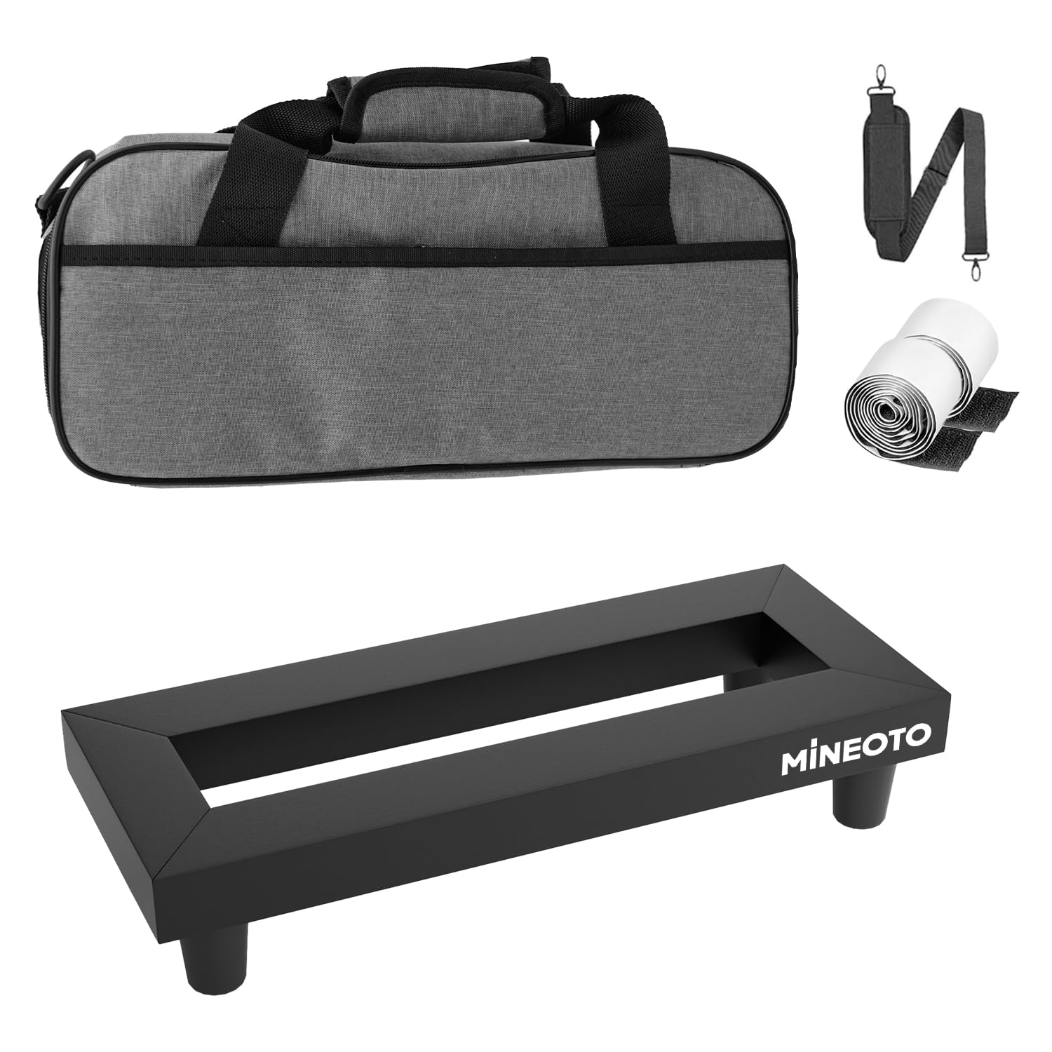 14'' x 5.5'' Aluminum Alloy Guitar Pedal Board 0.8lb Super Light Mini Effect Pedalboard with Carry Bag mini(14"x5.5")