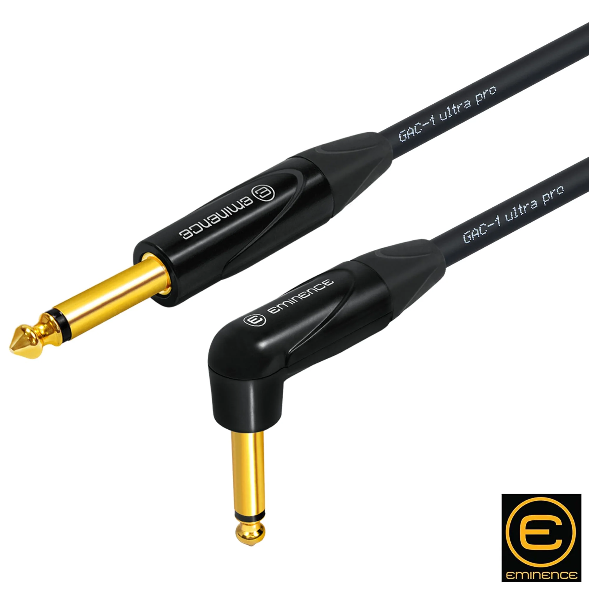 15 Foot - Gotham GAC-1 Ultra Pro - Premium, Low-Capacitance Guitar Bass Instrument Cable - with Straight to Angled 1/4 Inch Eminence Gold Plated Connectors - Image 5