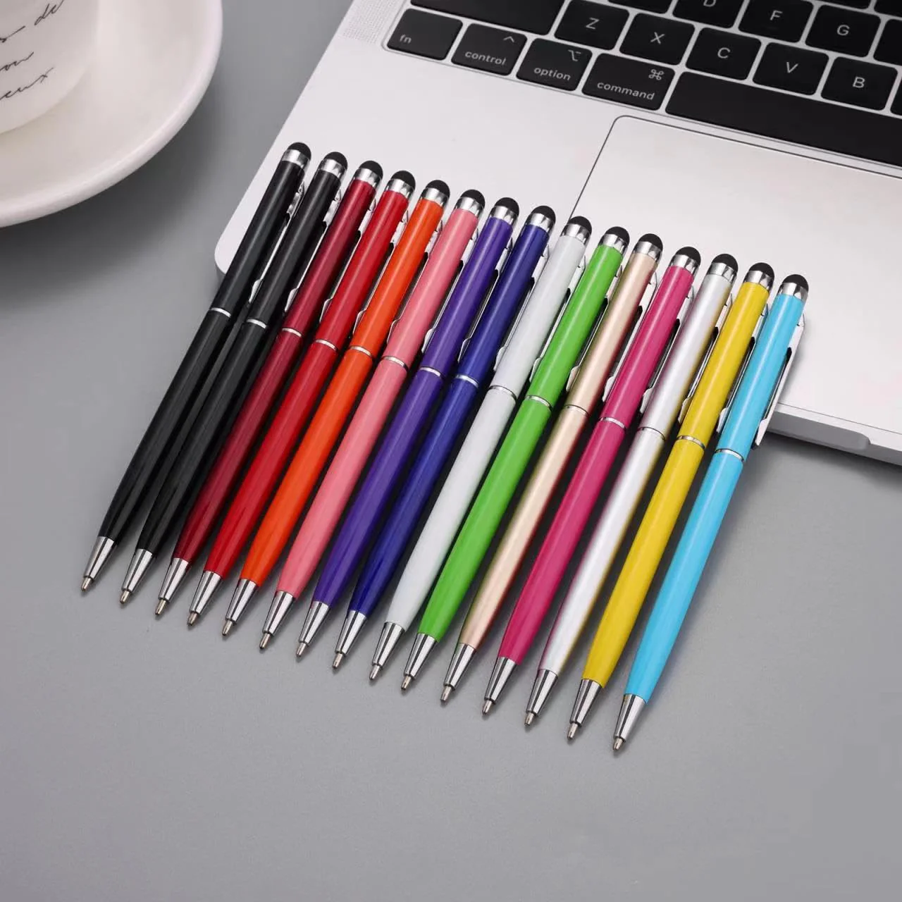 15 Pack Stylus Pens for Touch Screens Stylus Pen Compatible with Phone Tablets Kindle and Black Ink Ballpoint Pens-2 in 1 Stylists pens for Touch Screens Multicolour - Image 6
