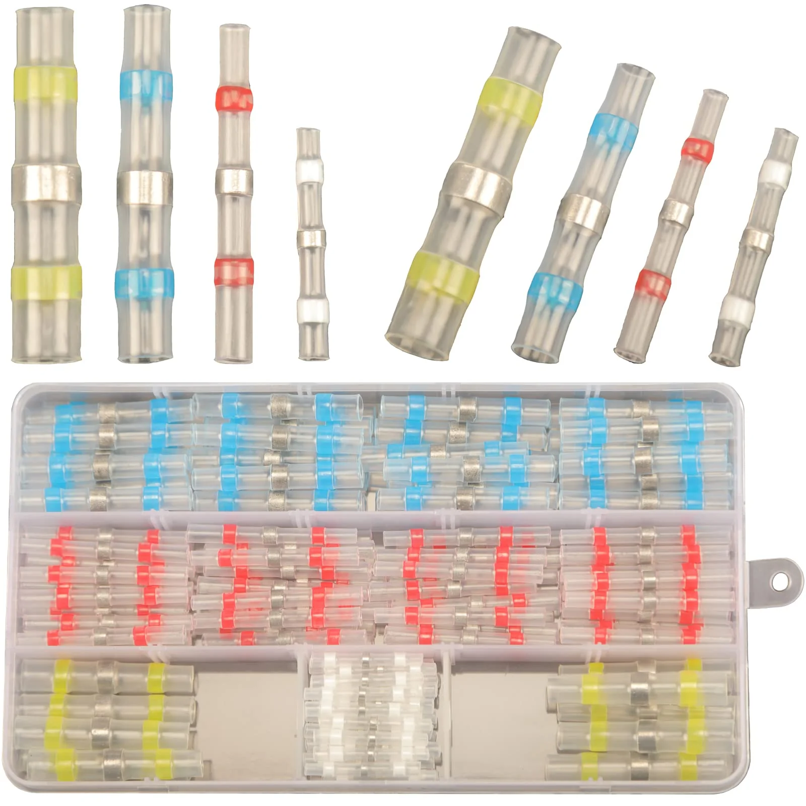 150PCS Waterproof Solder Seal Wire Connectors, Heat Shrink Terminals Kit, Marine Grade Butt Splice Connectors 150pcs
