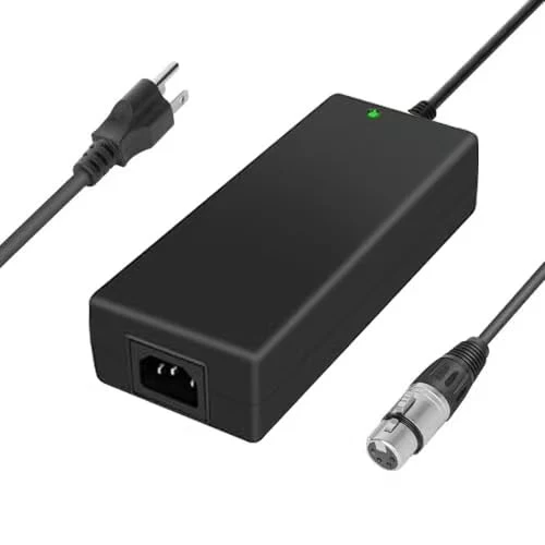 15V 4-Pin XLR Power Supply and AC Power Supply, for Sony F55 F5 PMW-F3 Venice, Canon C400 C300 III C500 II C700, Blackmagic URSA, VariCam Camera, SmallHD 2400