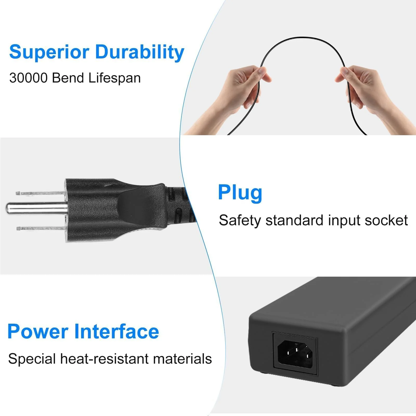 15V 4-Pin XLR Power Supply and AC Power Supply, for Sony F55 F5 PMW-F3 Venice, Canon C400 C300 III C500 II C700, Blackmagic URSA, VariCam Camera, SmallHD 2400 - Image 5