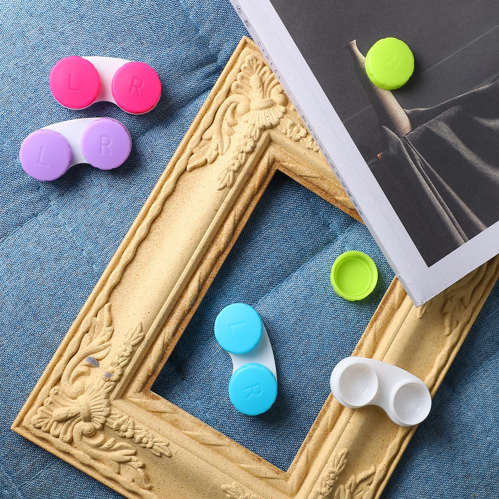 16 Pack Contact Lens Case Box, Mini Contact Lens Case, Colorful Bulk Box Holder Container, Contact Lens Case Set - Image 4