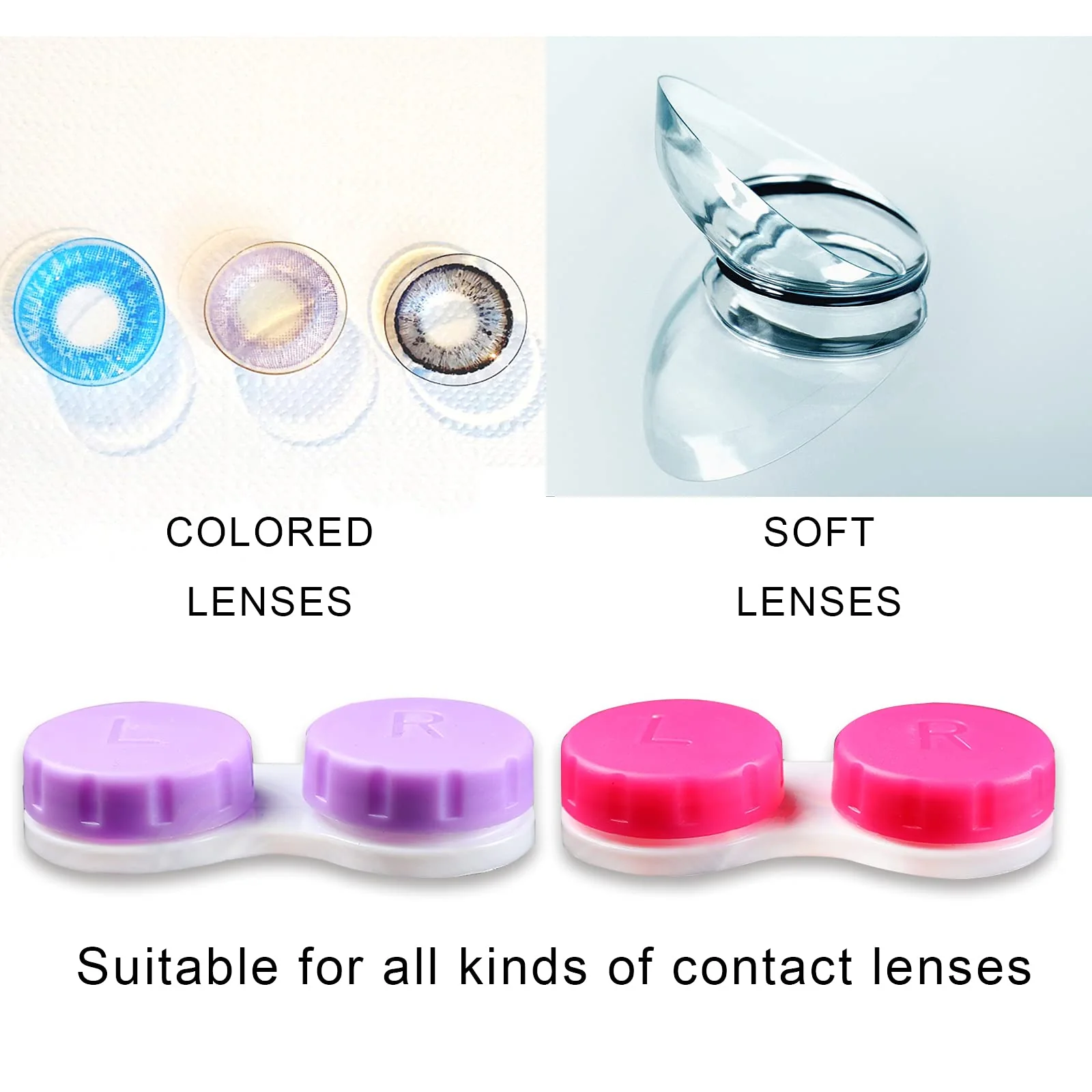 16 Pack Contact Lens Case Box, Mini Contact Lens Case, Colorful Bulk Box Holder Container, Contact Lens Case Set - Image 7