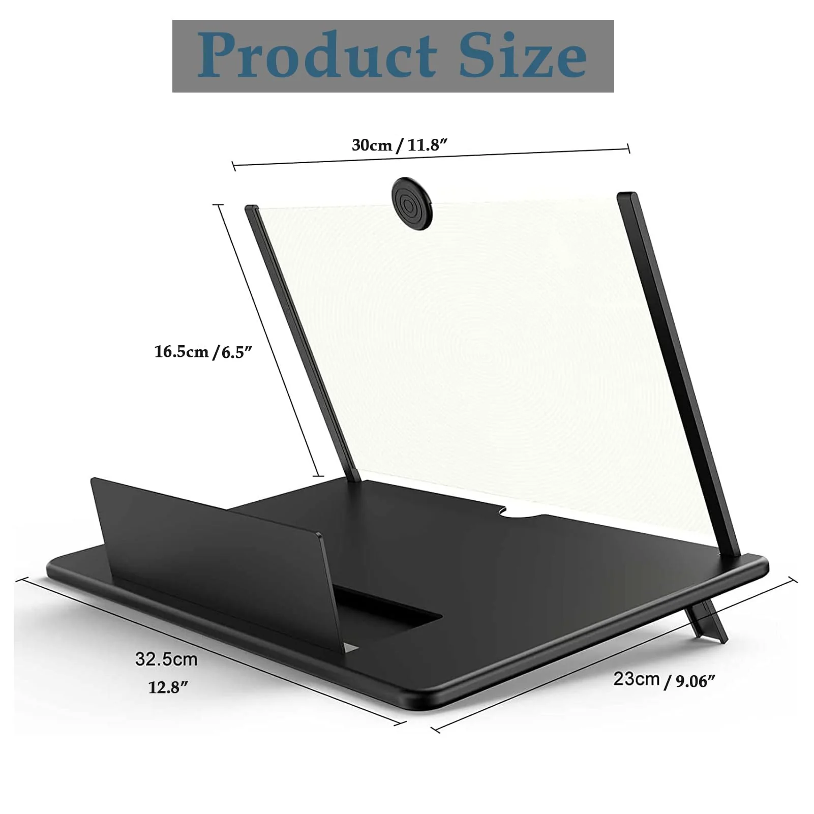16” Screen Magnifier for Cell Phone,Phone Screen Amplifier 3D HD Mobile Phone Screen Magnifying Enlarger for Movies Videos Games, Screen Amplifier–Fit for All Smartphones - Image 2