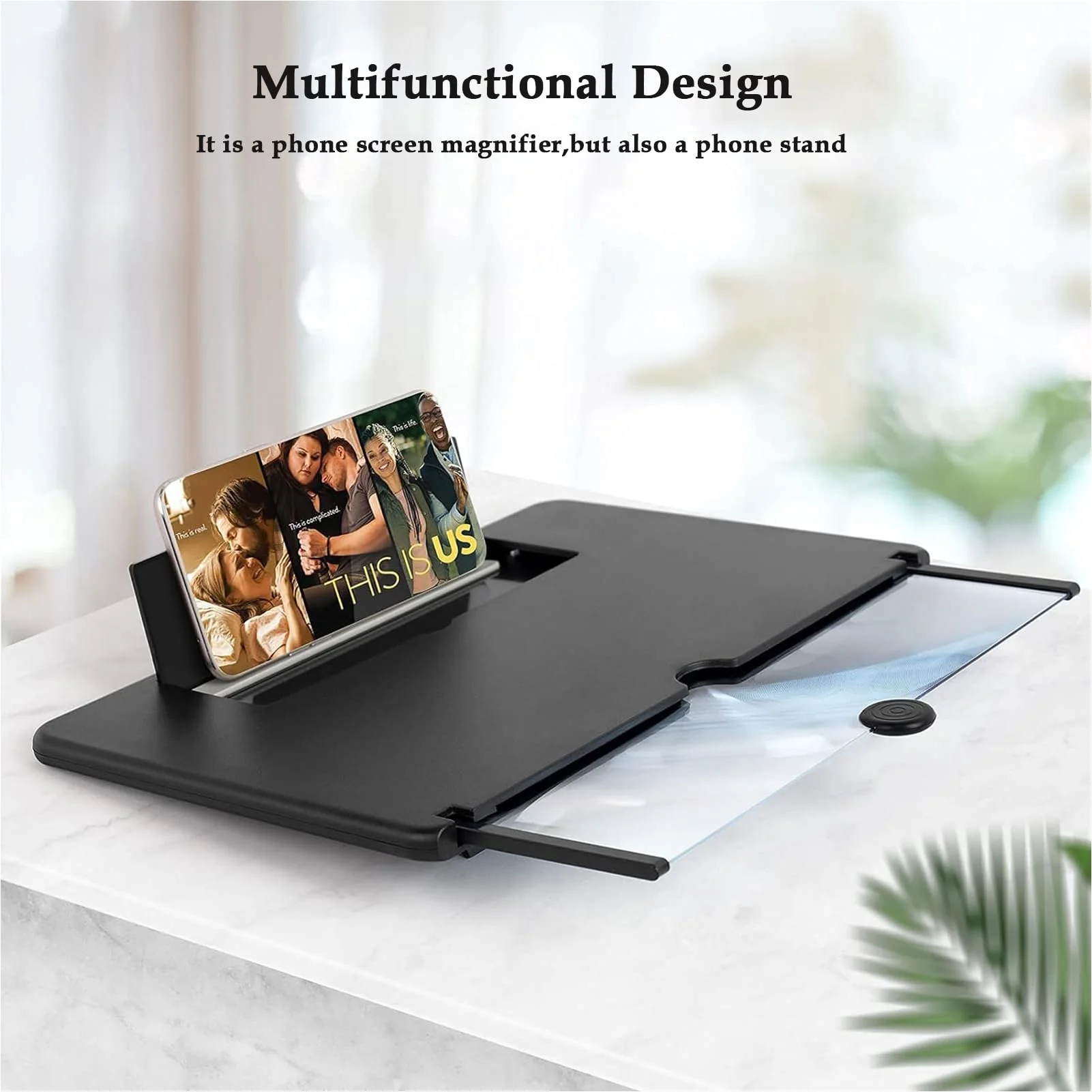 16” Screen Magnifier for Cell Phone,Phone Screen Amplifier 3D HD Mobile Phone Screen Magnifying Enlarger for Movies Videos Games, Screen Amplifier–Fit for All Smartphones - Image 4