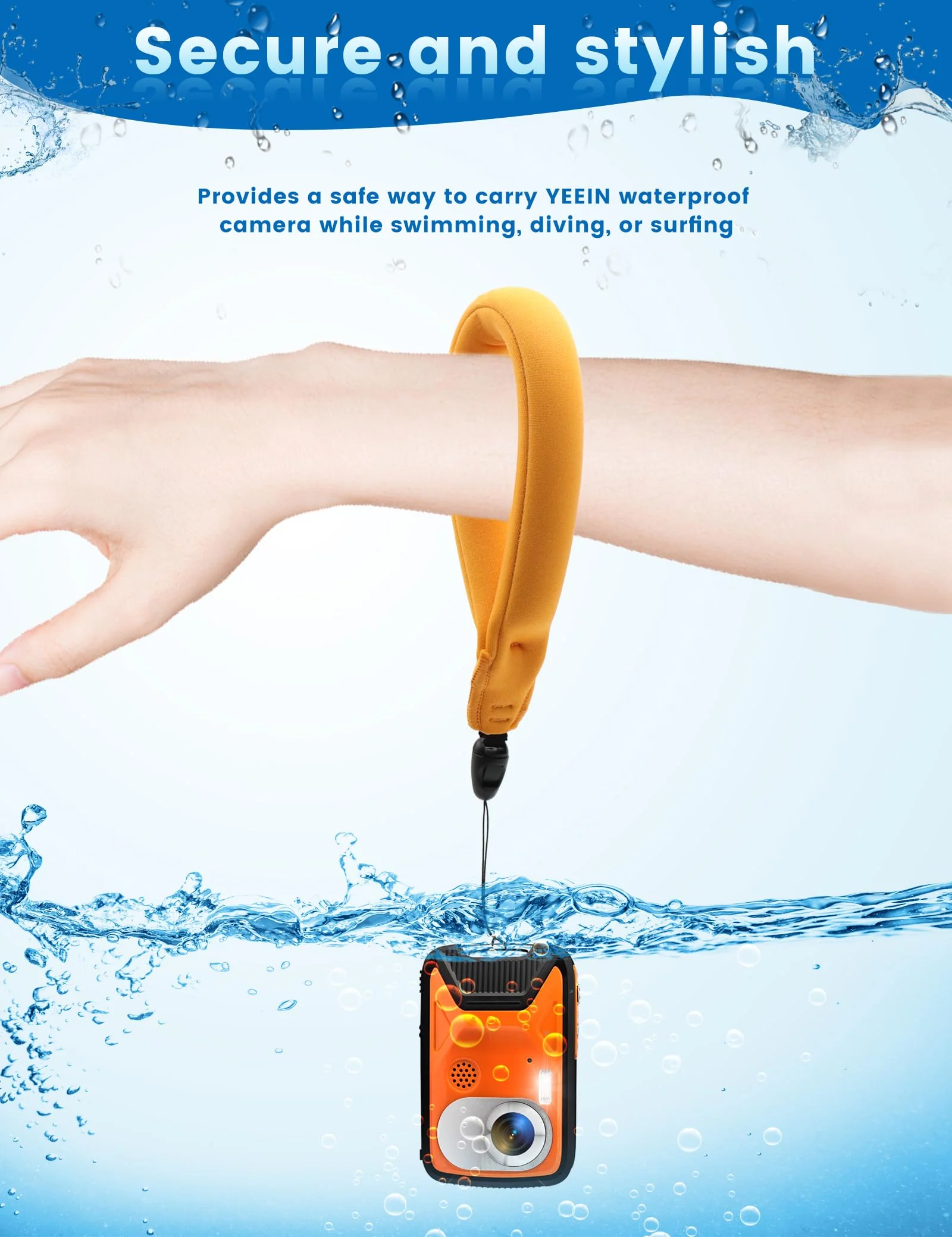 16FT Underwater Camera with Floating Strap and 32G Card, 30MP 18X Zoom Rechargeable Waterproof Camera for Snorkeling Swimming - Image 3