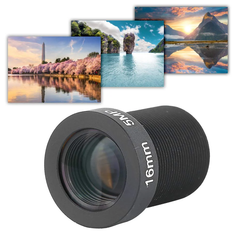 16mm Fixed Board Lens, 5MP HD CCTV Security Camera Wide Angle Lens, Standard M12x0.5 Screw Connector Camera Replacement Parts - Image 3