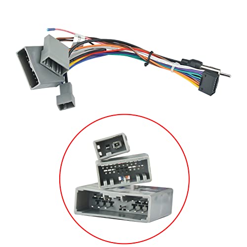 16pin Car Radio Stereo Power Retrofit Harness Wire for for Honda CRV Civic Odyssey 2006 07 08 09 10 11 with Radio Antenna Adapter Support Steering Wheel Control - Image 3