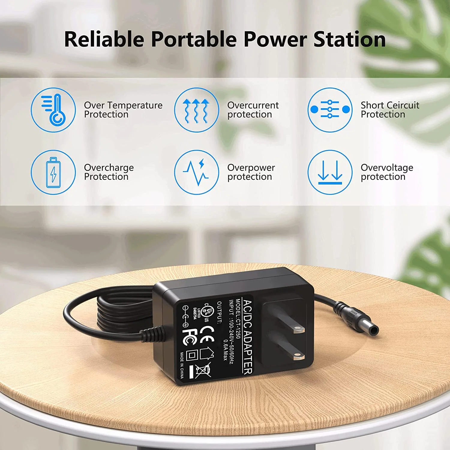 18 Volt Power Supply Replacement for Guitar Pedal Board 18V 1A DC Regulated Power Supply Center Negative Plug - Image 6