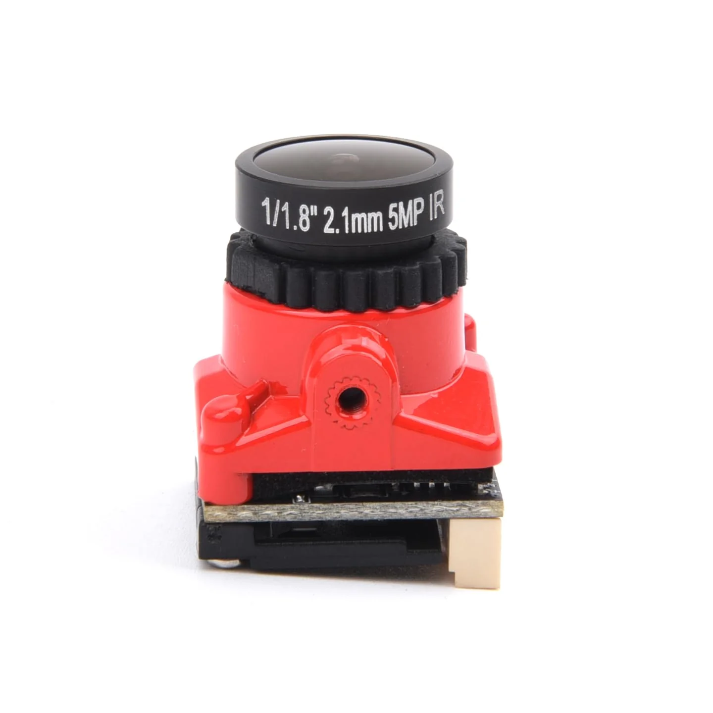 1800TVL FPV Camera Mini 2.1mm Lens 1/1.8 Camera 5V-40V PAL/NTSC Camera with OSD Internal Adjustable for RC FPV Racing Drone(Red) Red 1800TVL - Image 2