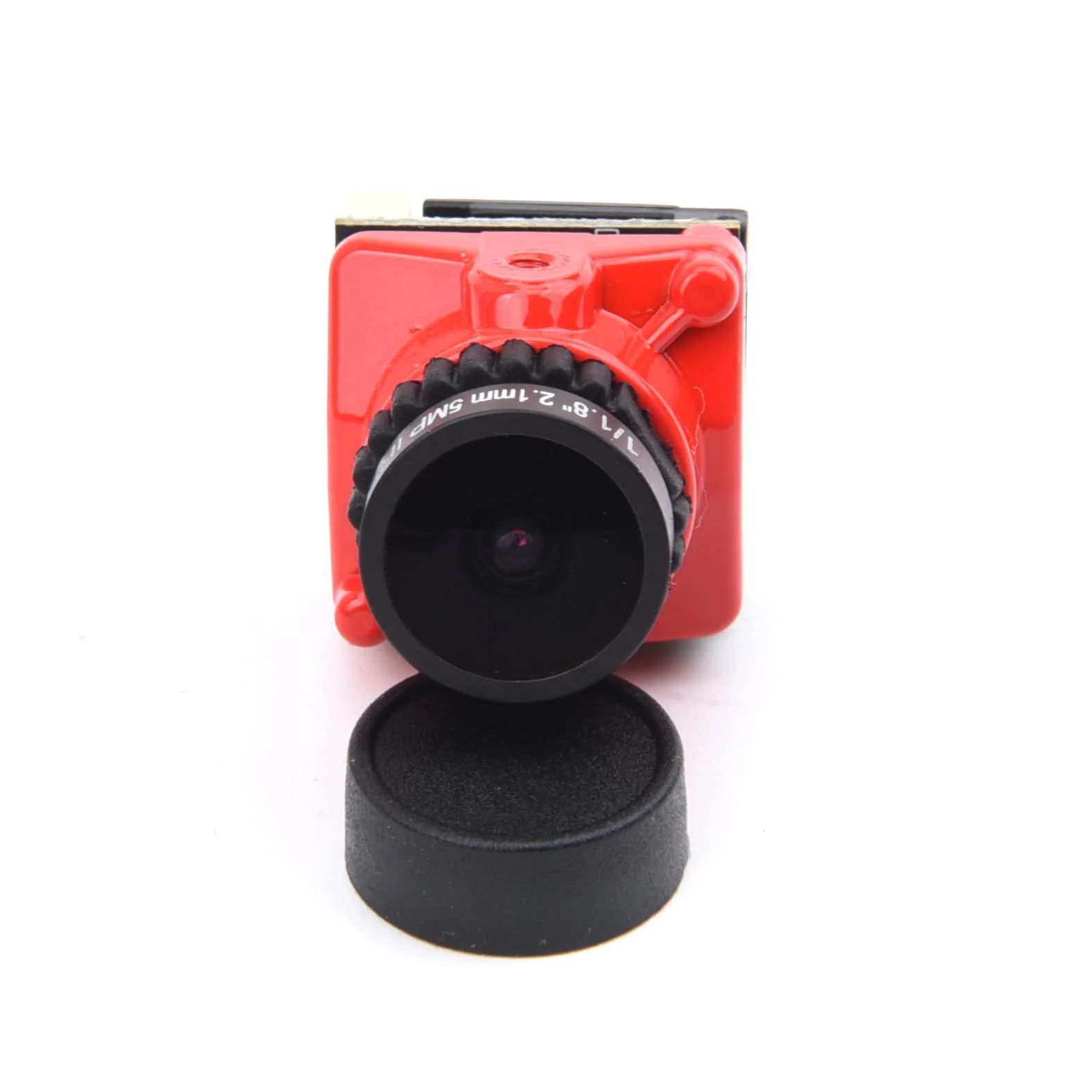 1800TVL FPV Camera Mini 2.1mm Lens 1/1.8 Camera 5V-40V PAL/NTSC Camera with OSD Internal Adjustable for RC FPV Racing Drone(Red) Red 1800TVL - Image 4