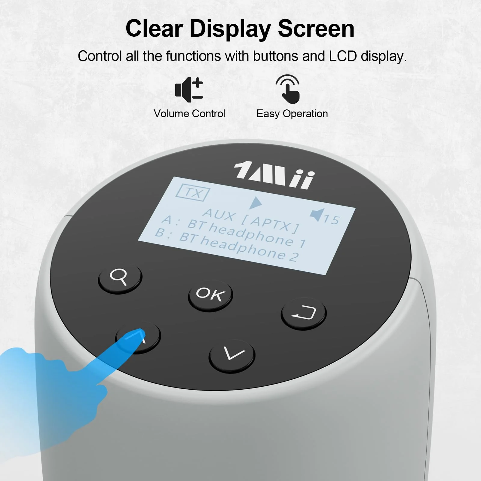 1Mii DS70 Bluetooth 5.2 Audio Transmitter for TV to Wireless Headphone/Speaker, LED Display, 100% TV Compatibility Delivers - Image 5