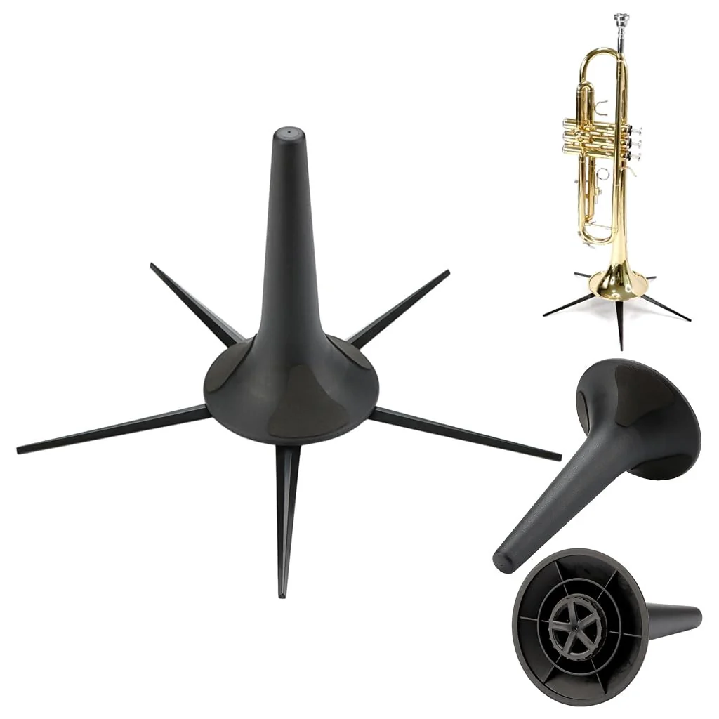 1pc Trumpet Stand Portable Trumpet Holder Foldable 5 Leg Stand Detachable Trumpet Flute Stands Trumpets Accessories