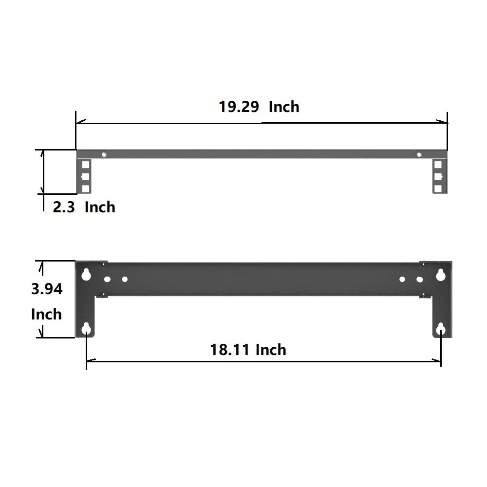 1U Folding 19 Inches Cold Rolled Steel Wall Mountable Simple Vertical Rack and Networking Euipment Rack Including Hardware for Assembly(1U100 1U - Image 6