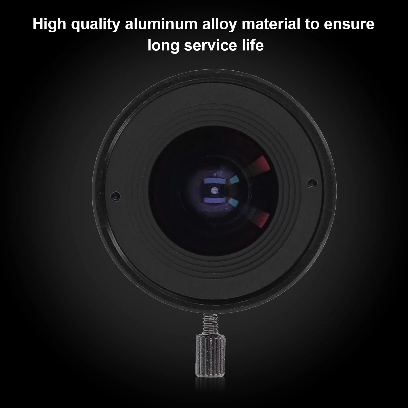 2.1mm 3MP CS Mount Lens, Wide Angle CCTV Camera Lens Aluminum Alloy for Home Security Cameras, Approx. 28.0x10.50mm Default - Image 5