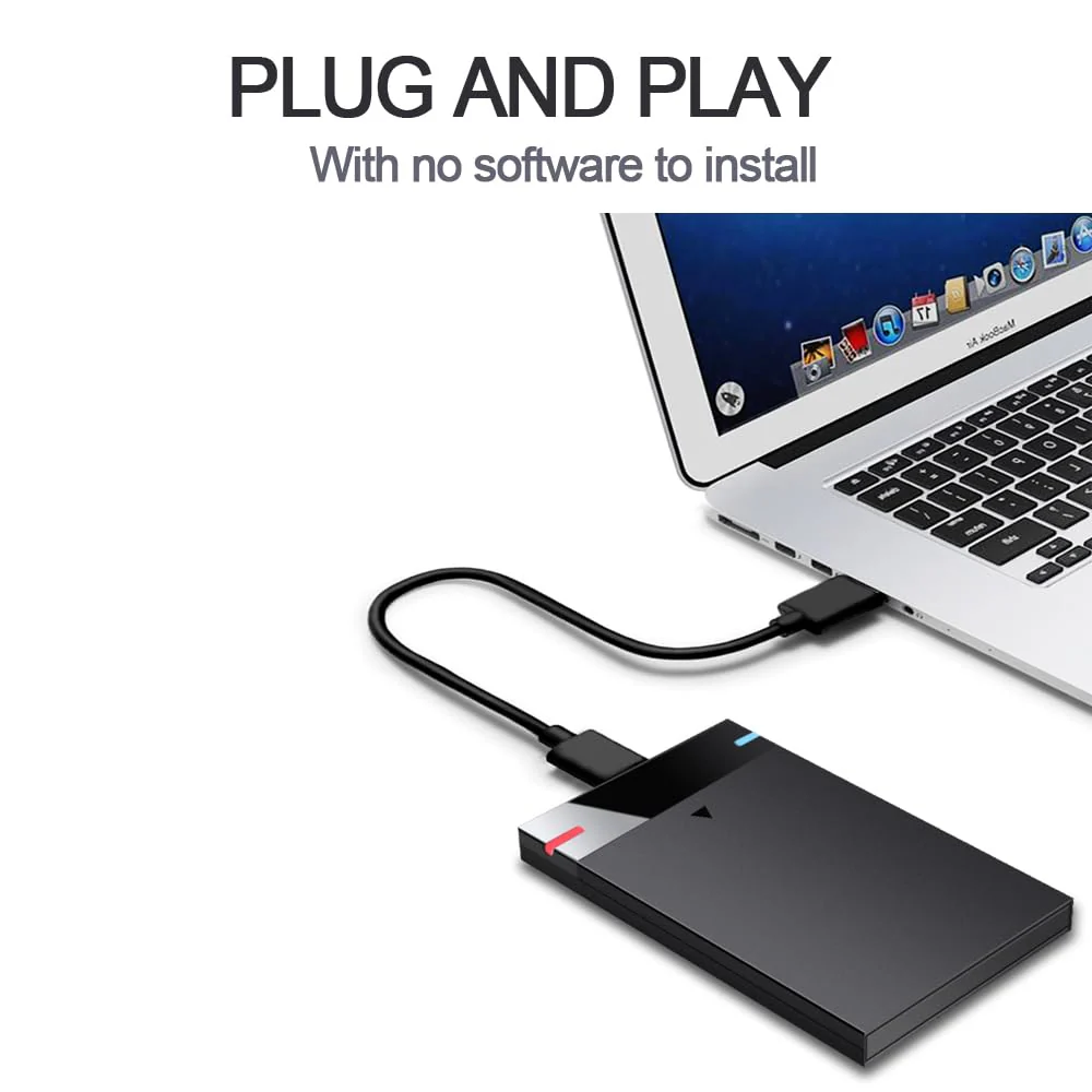 2.5'' 250GB Ultra Slim Portable External Hard Drive USB3.0 HDD Storage for PC, Desktop, Laptop, MacBook, Chromebook, Xbox One - Image 5