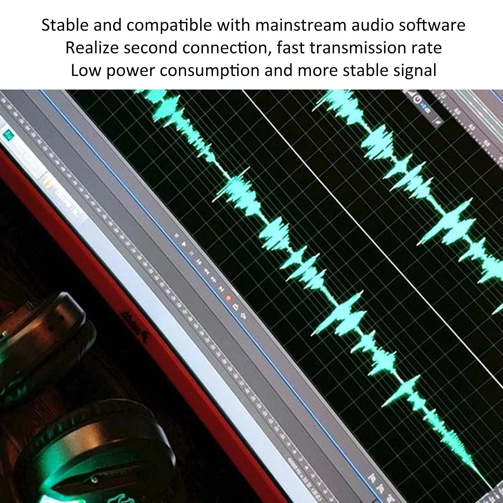 2 Channel Mixer, USB Audio Mixer, USB 48V Power Compact Sound Mixing Console for Music Recording Home Karaoke Internet Karaoke - Image 5