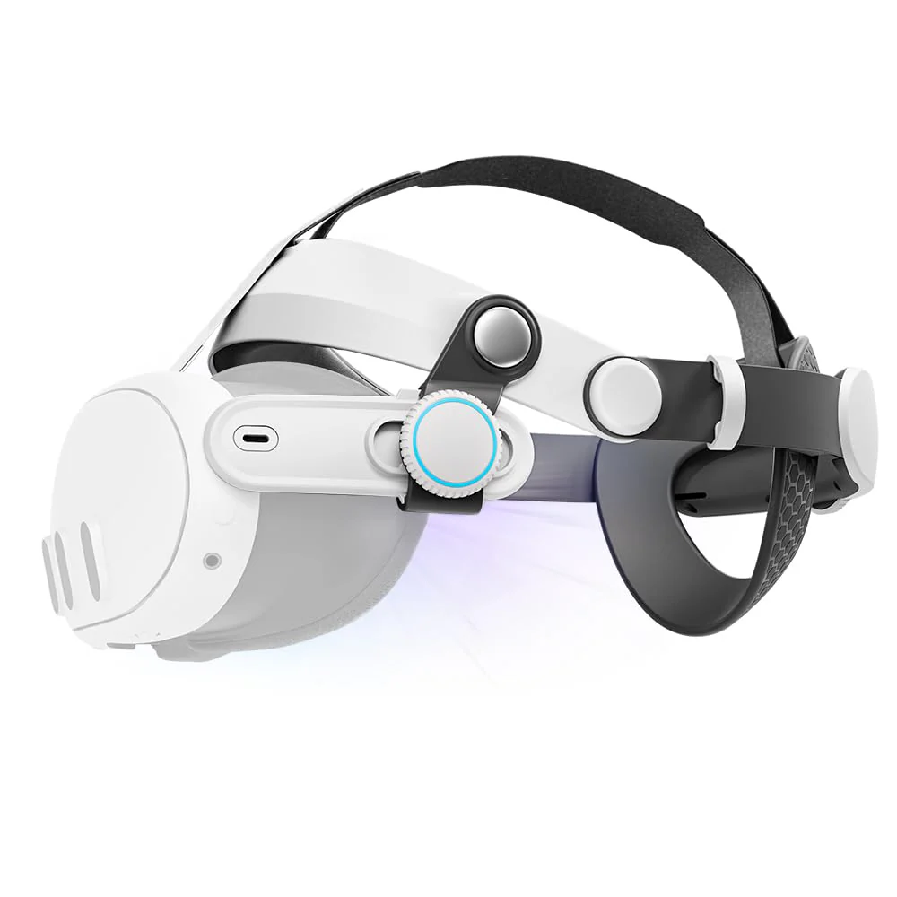2-in-1 Halo Elite Head Strap Compatible with Meta Quest 3 Experience VR/MR Adjustable Knob Oculus Quest3 Accessories