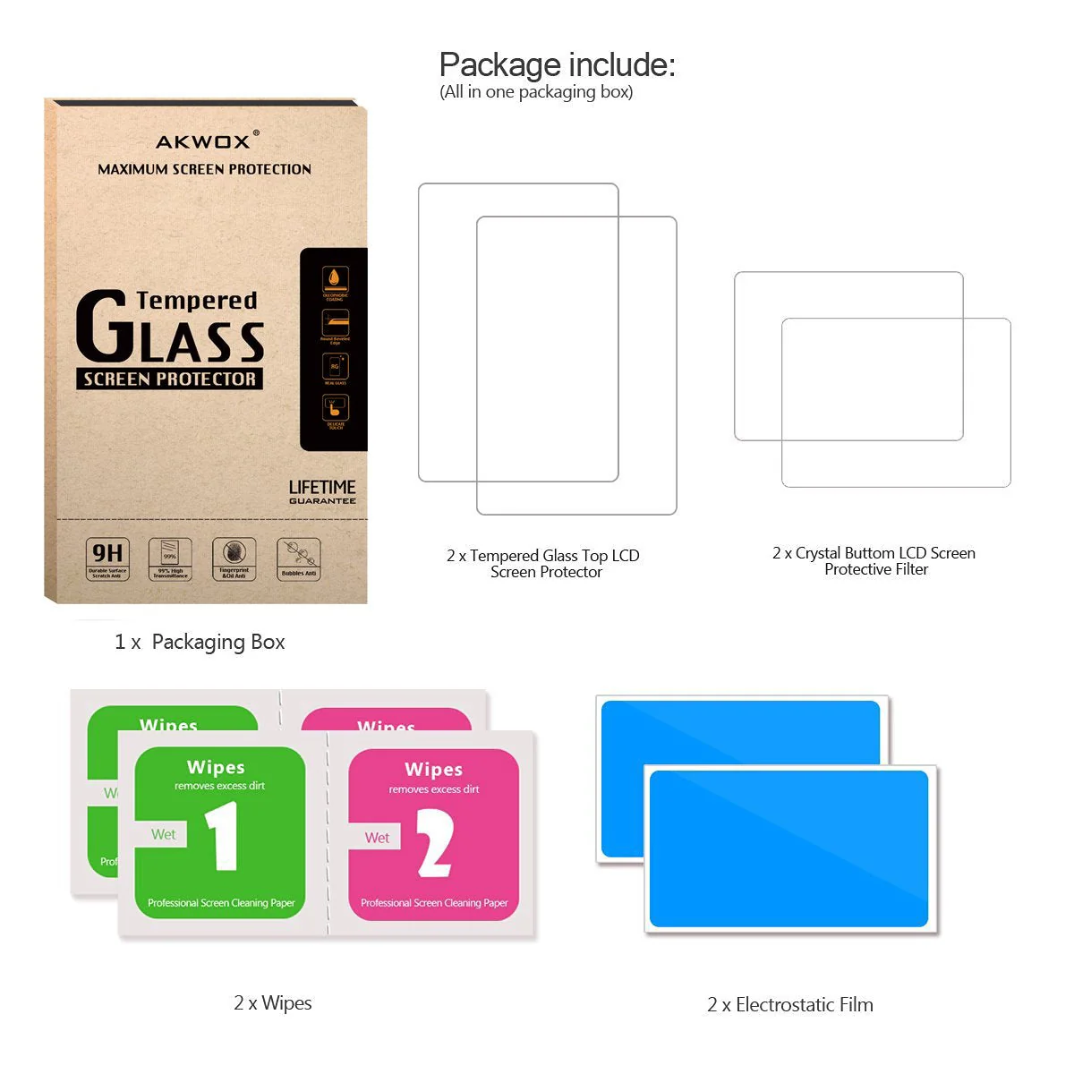 (2 in 1) Tempered Glass Screen Protector + HD Clear Crystal PET Screen Protective Filter Compatible with 3DS XL/New 3DS XL - Image 5