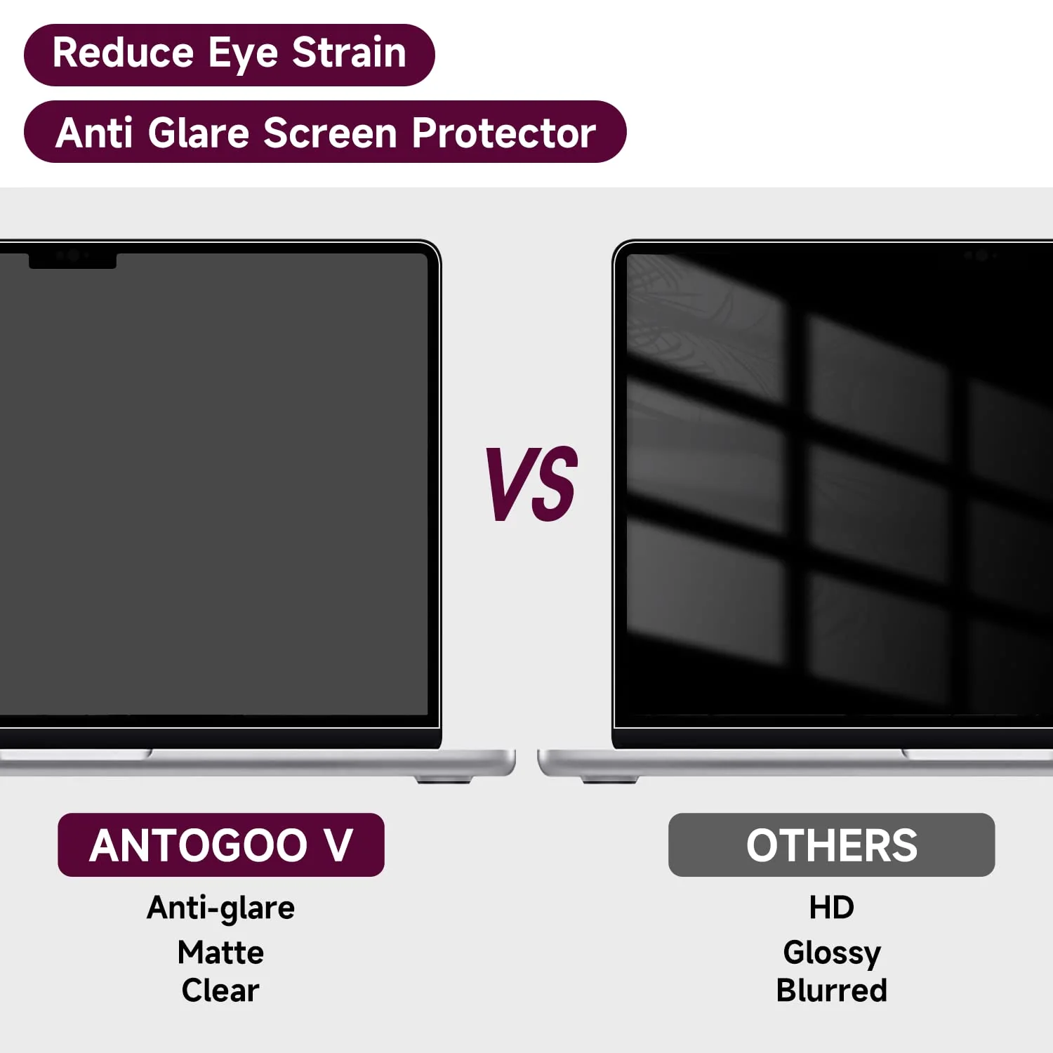 2 Pack Anti Glare Screen Protector Compatible with Macbook Pro 16 Inch (2021-2023, M1, M2, M3-A2991/A2485/A2780), Anti Scratch Matte Screen Protector MacBook Pro 16 Inch(A2485/A2780) - Image 2