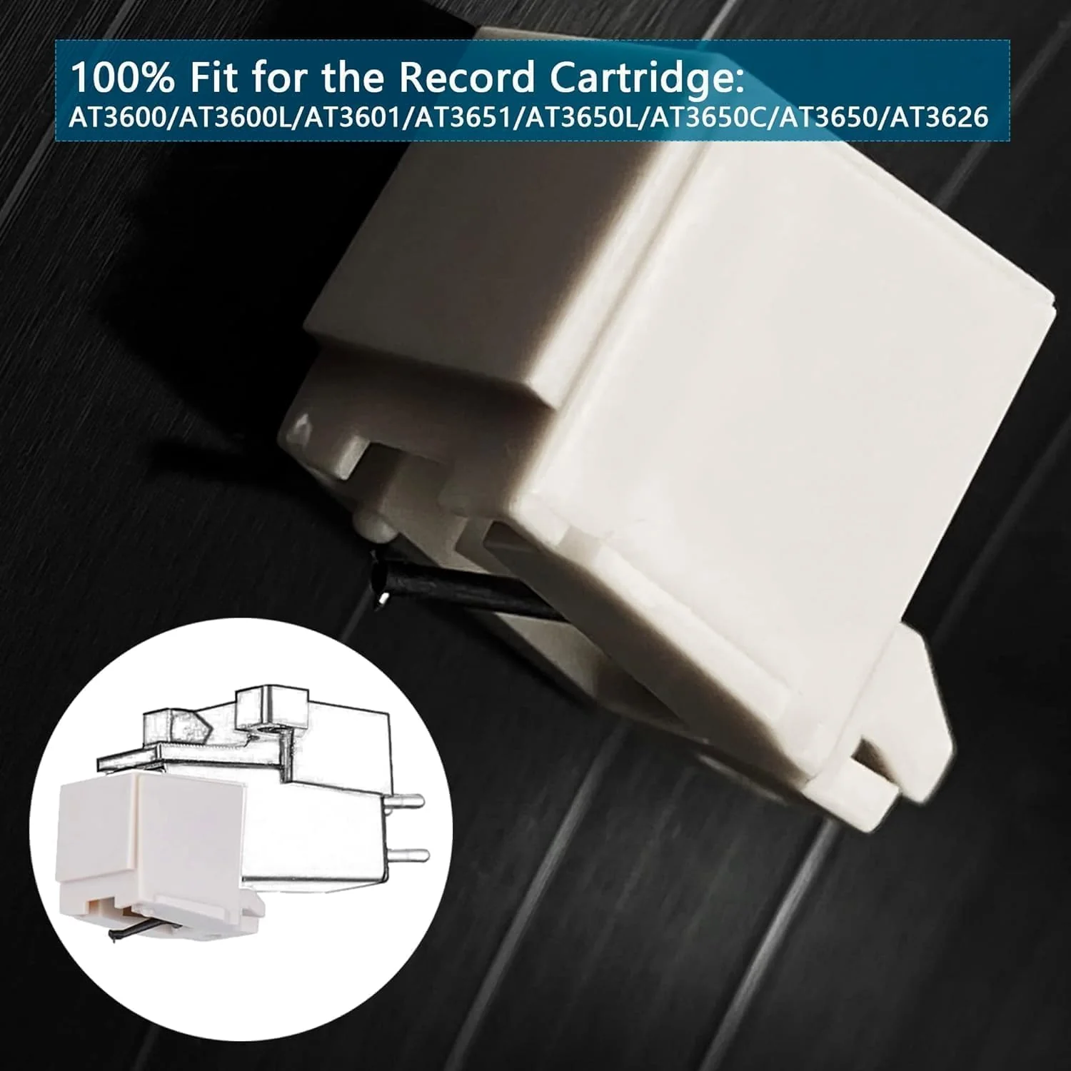 2 Pack ATN3600L Record Player Needles Replacement, Compatible with Audio-Technica AT-LP60X, AT-LP60XBT, and AT-LP60XBT-USB Vinyl Record Player Pack of 2 - Image 5